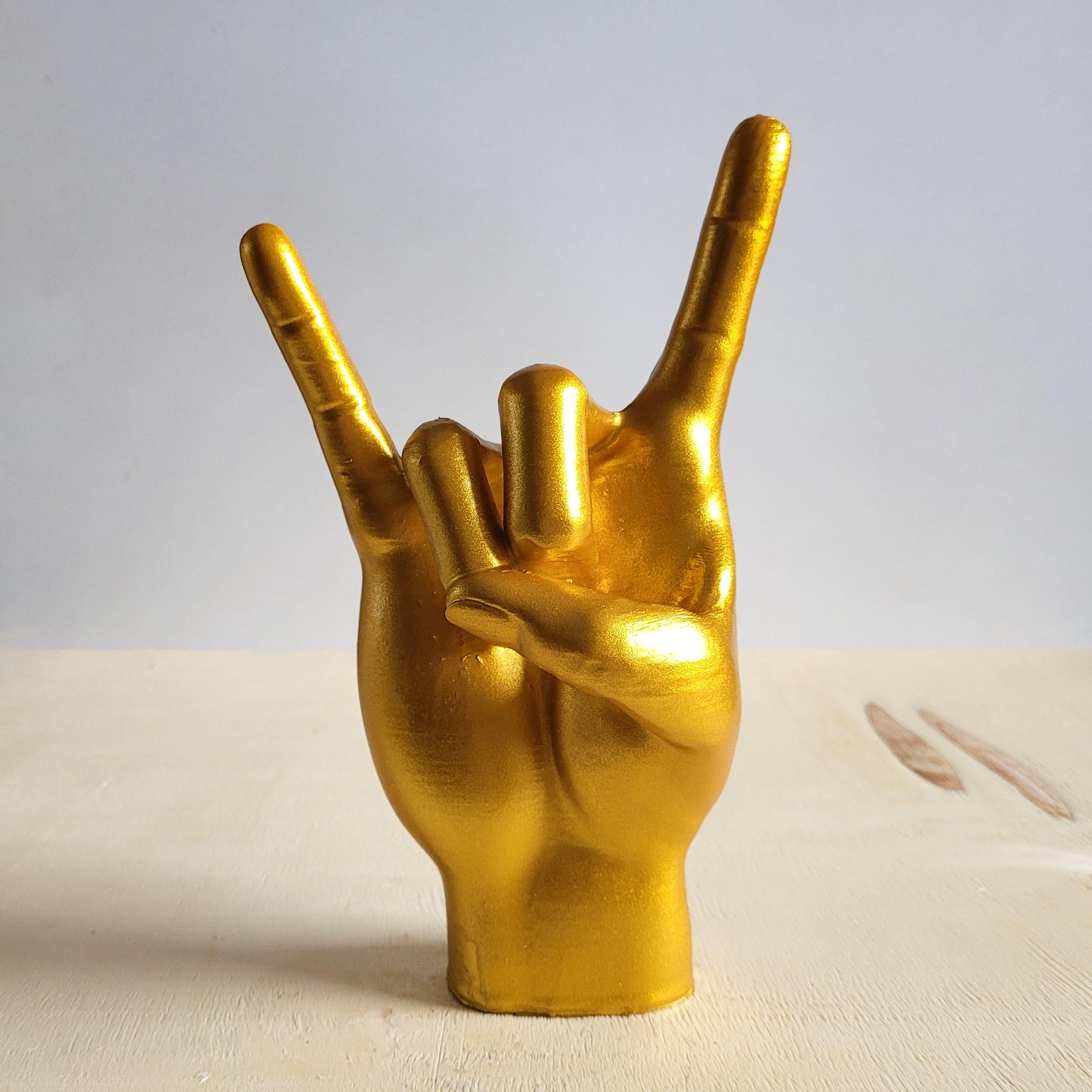 Rock El Figürü | Sarı Altın