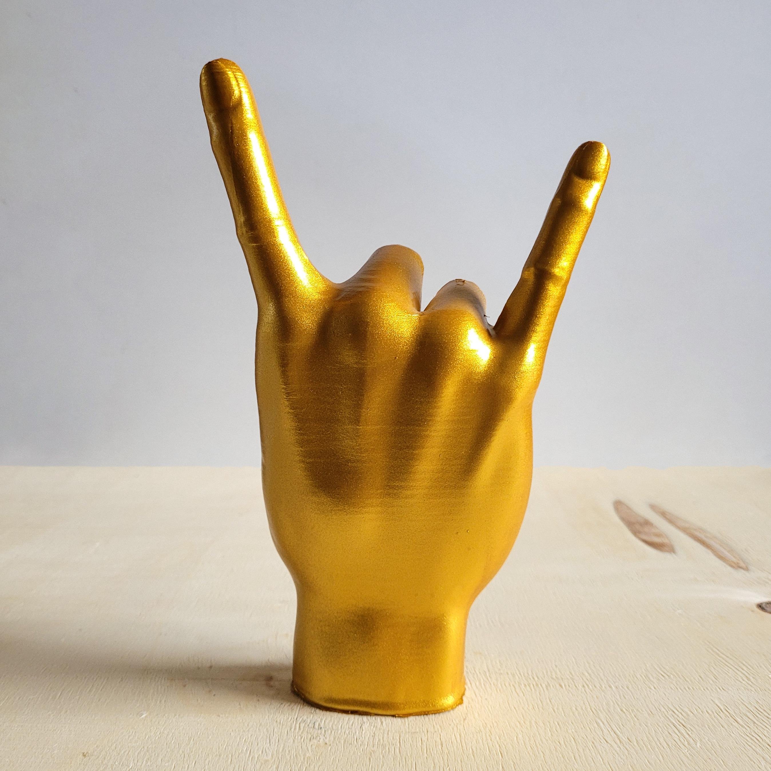 Rock El Figürü | Sarı Altın