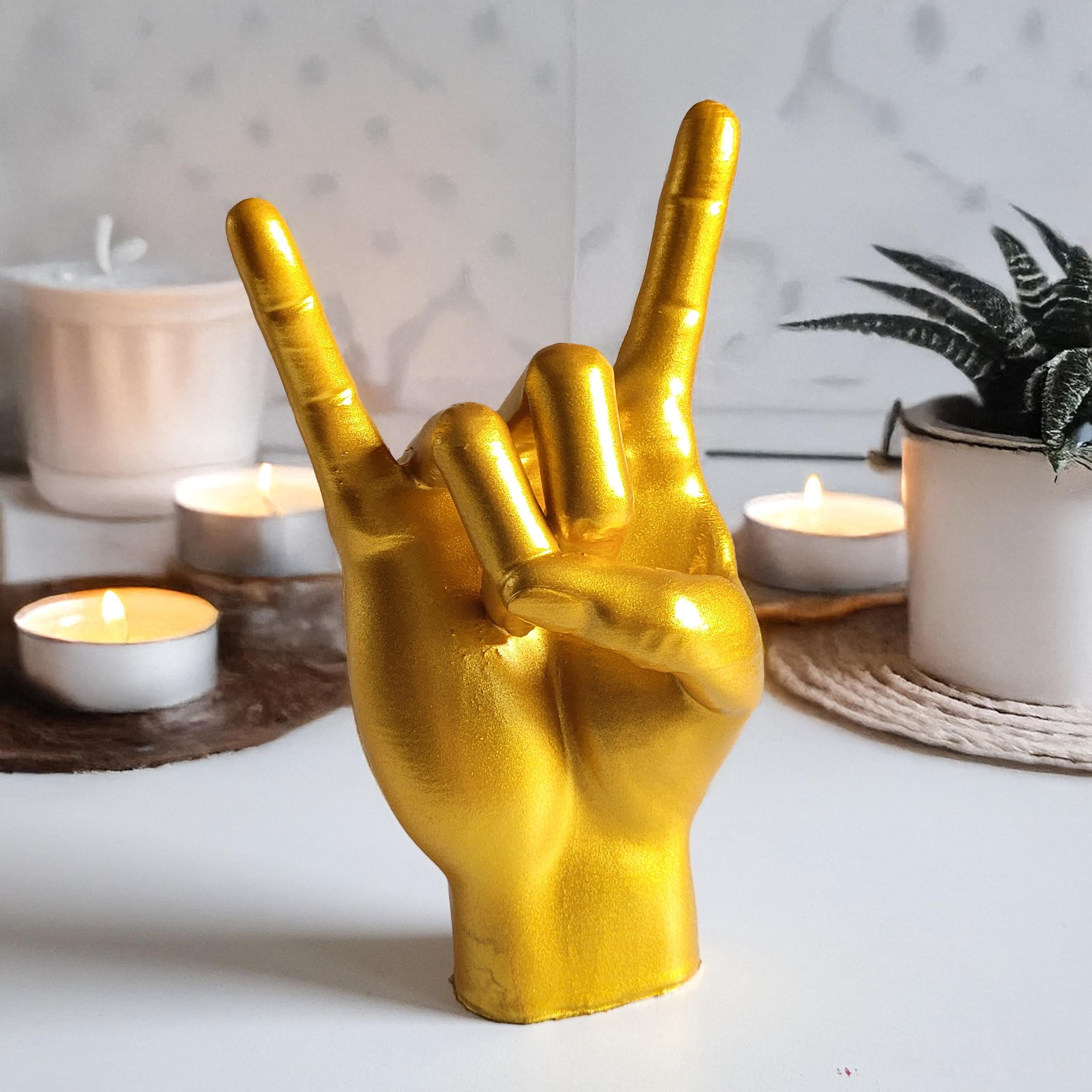 Rock El Figürü | Sarı Altın