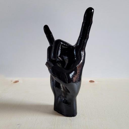 Rock El Figürü | Siyah