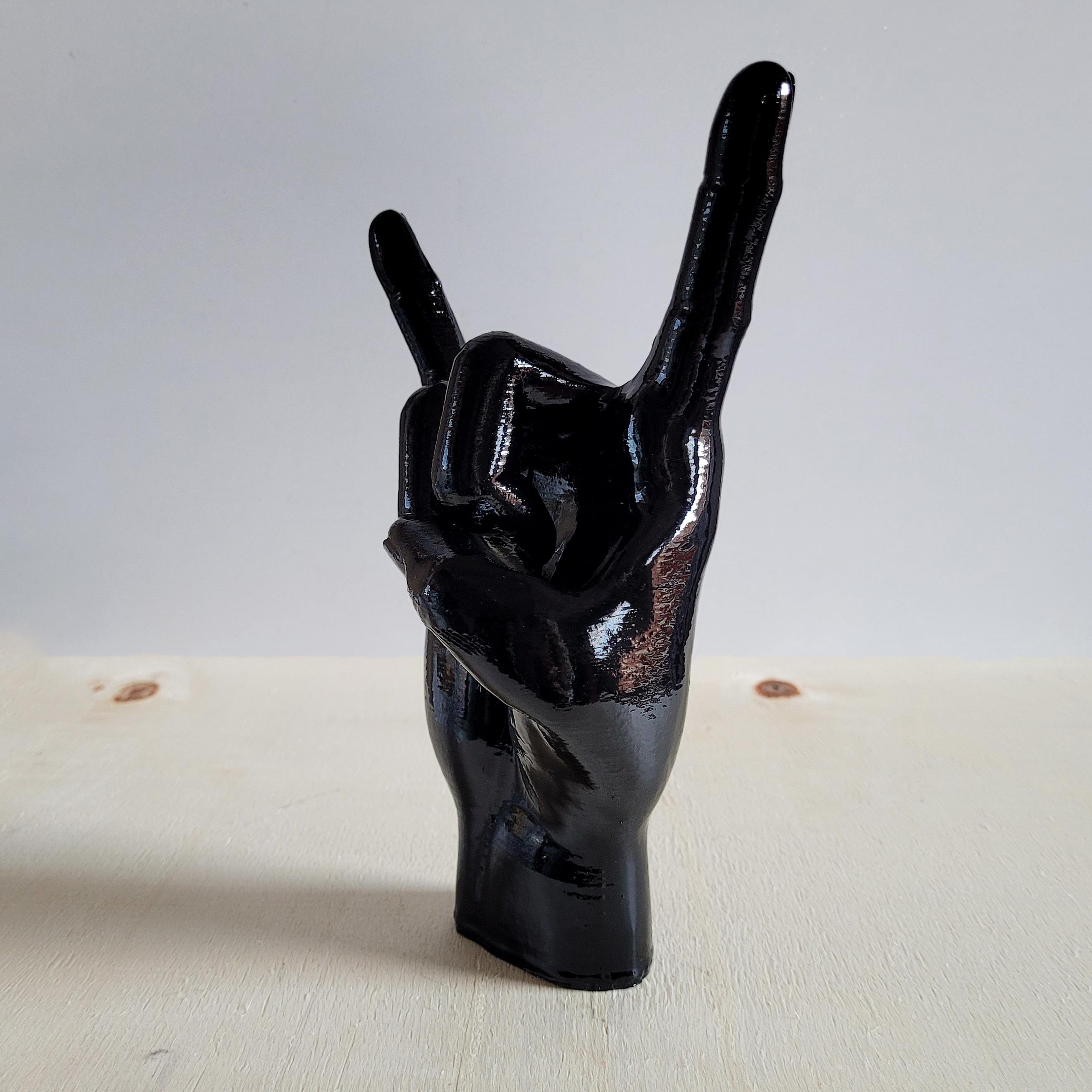 Rock El Figürü | Siyah