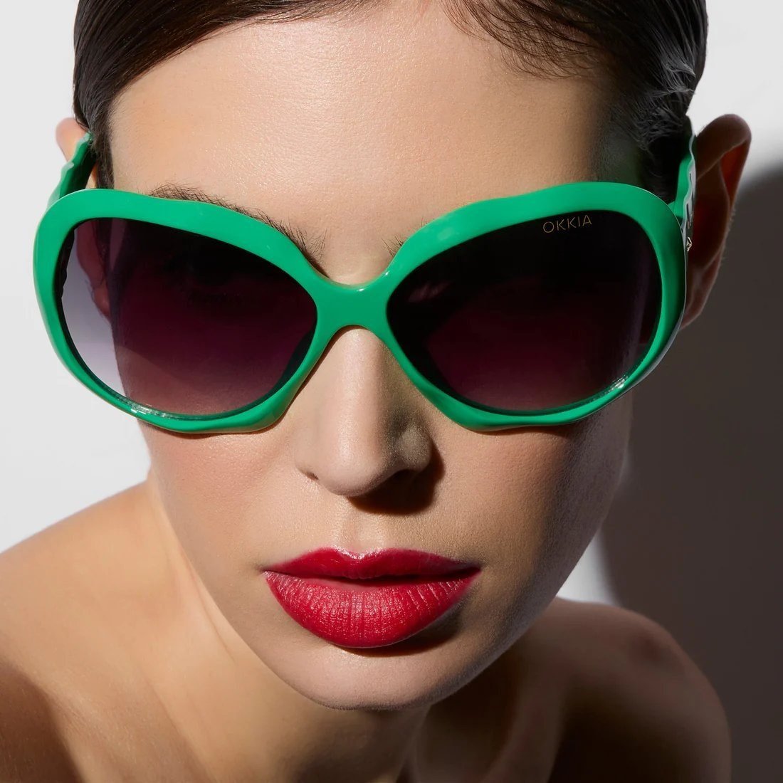 Seletti x Okkia California Siyah Lens Güneş Gözlüğü