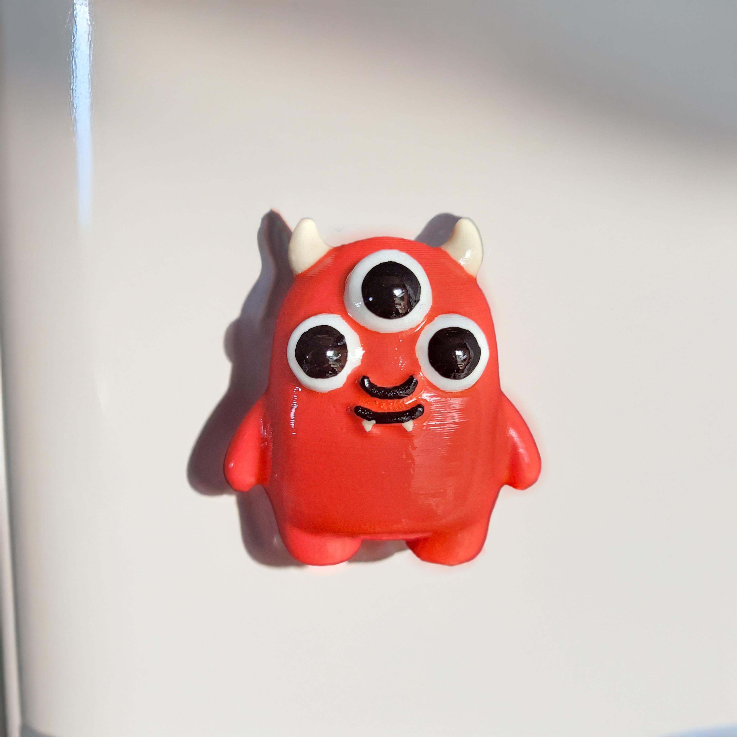Sevimli Canavarlar Magnet Seti – 6'lı El Boyaması Buzdolabı Süsü