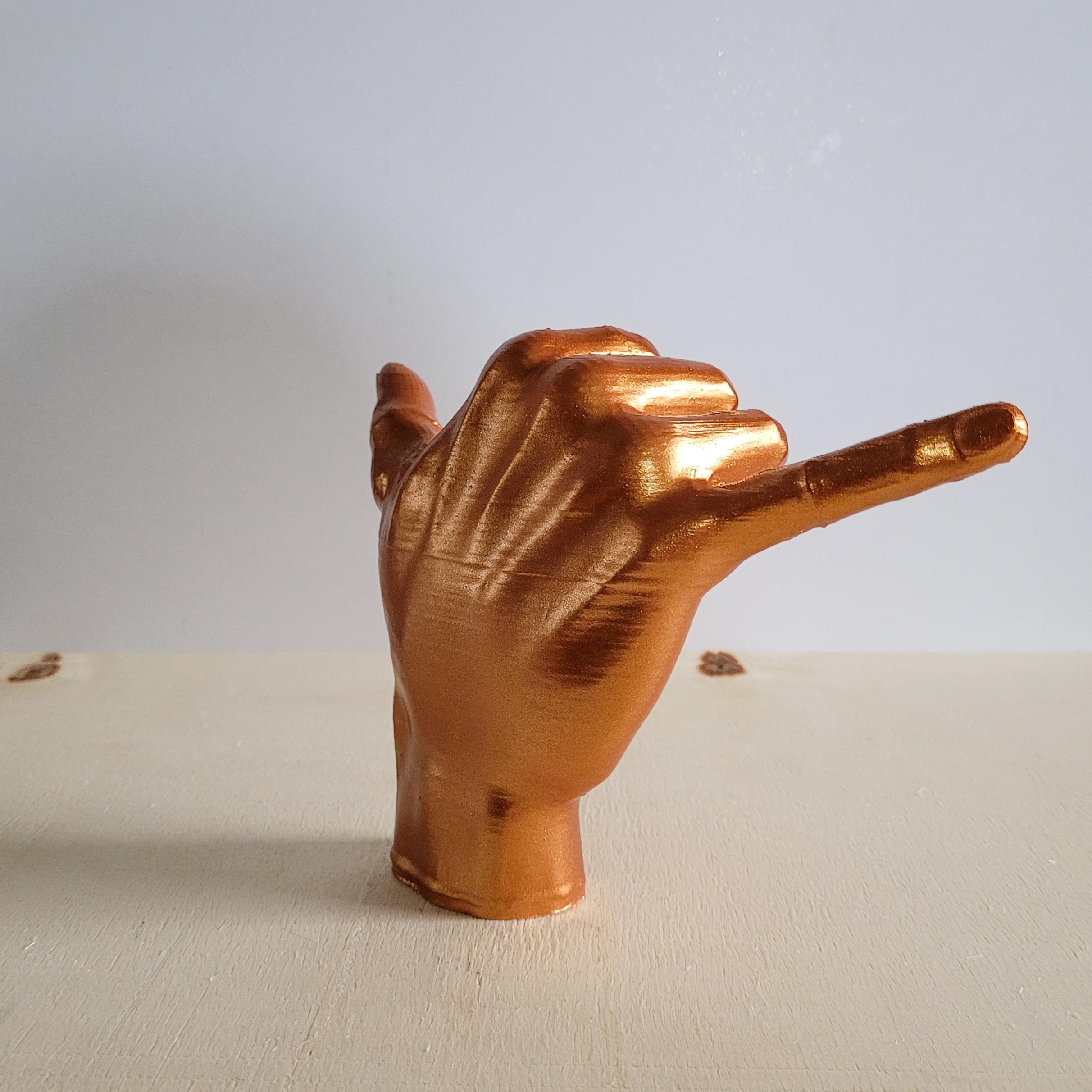 Shaka El Figürü | Bronz