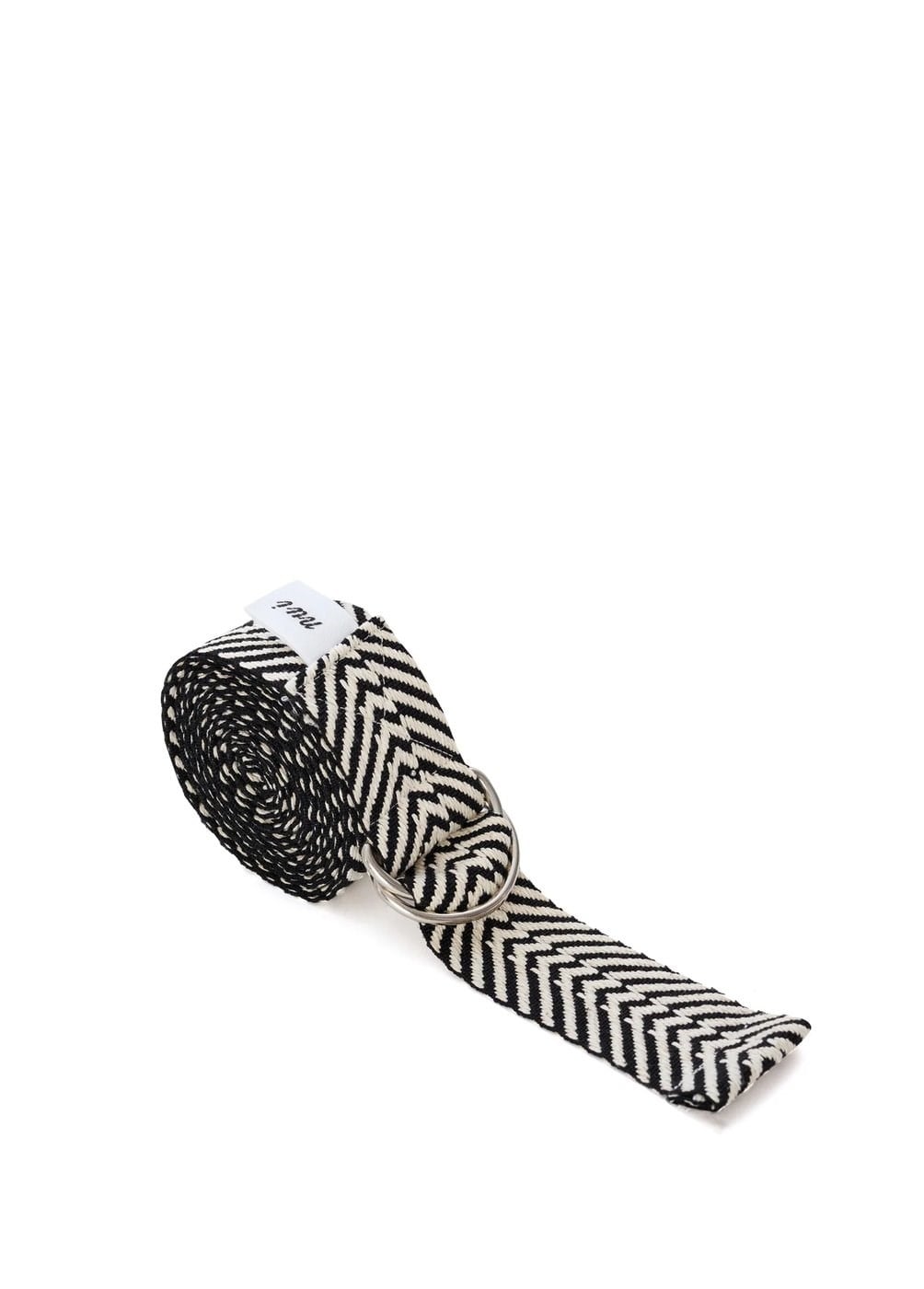 Siyah Zebra Desenli Yoga Kemeri