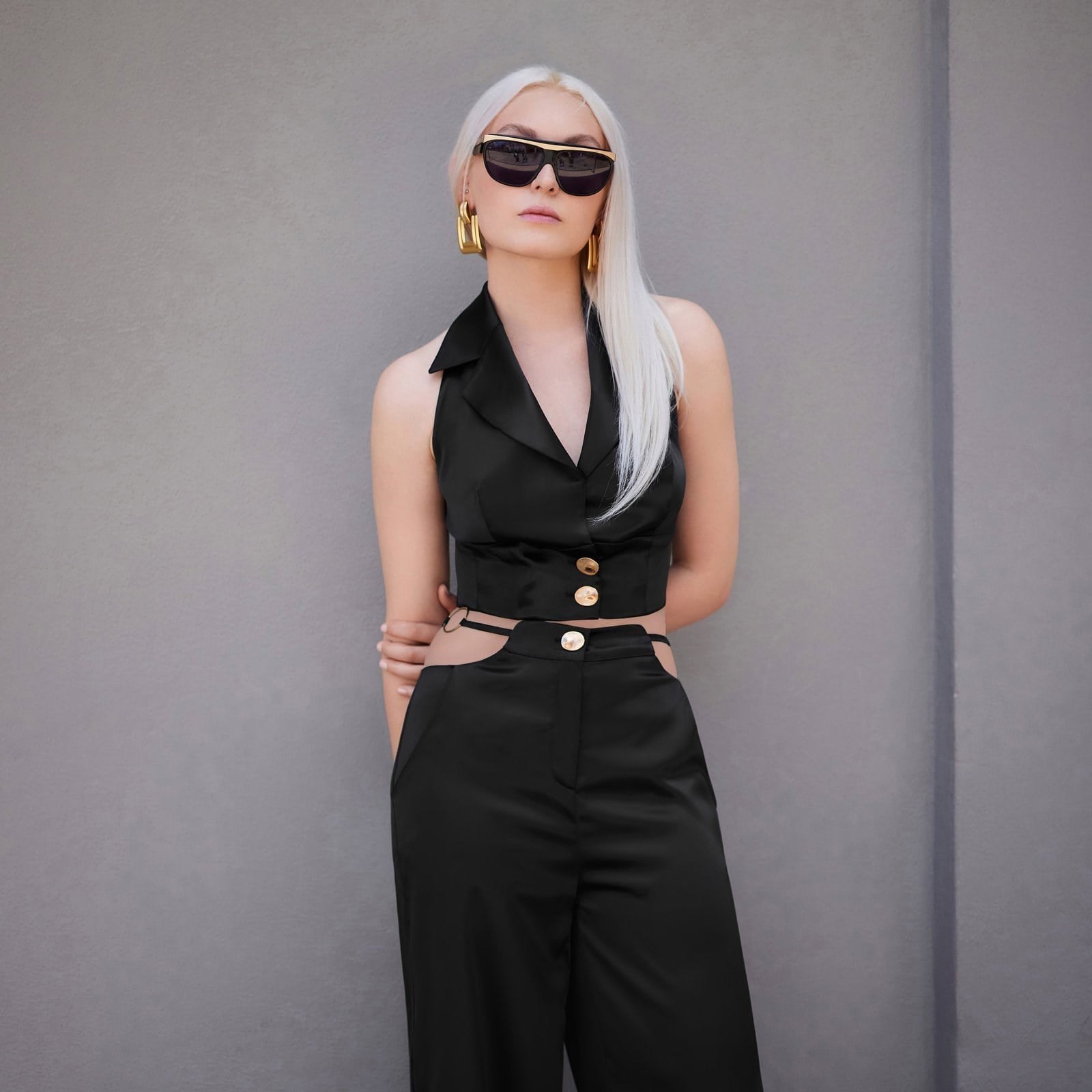 Solveig Satin Suit 