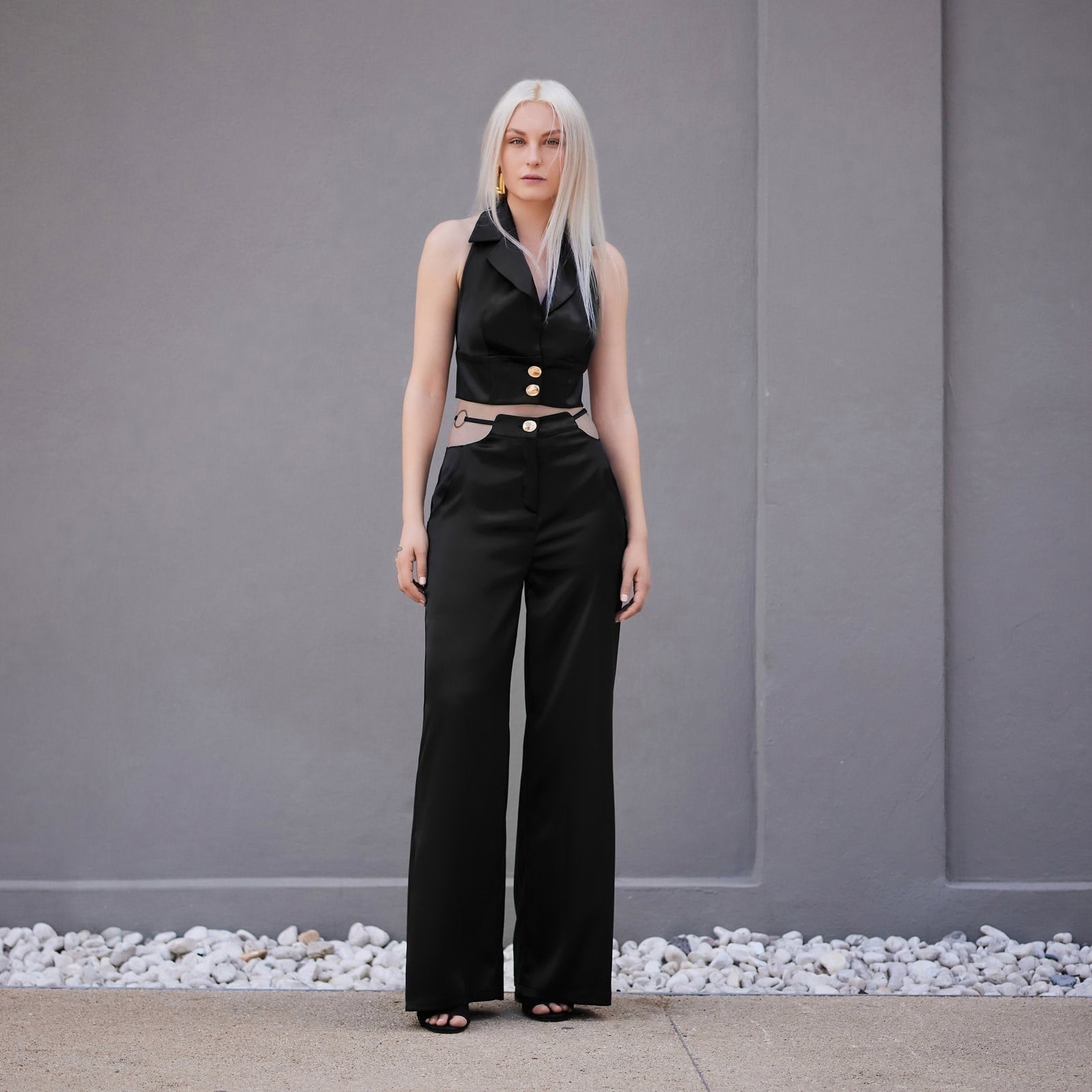 Solveig Satin Suit 