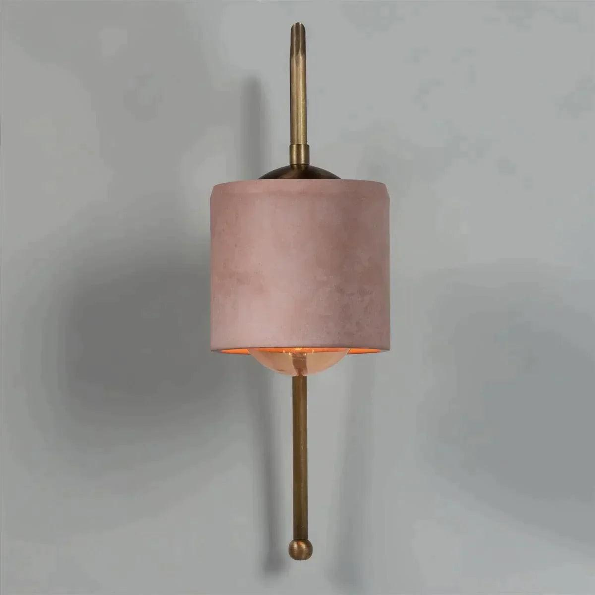 Somon - Bronz Metal Detay Silindir Duvar Aplik