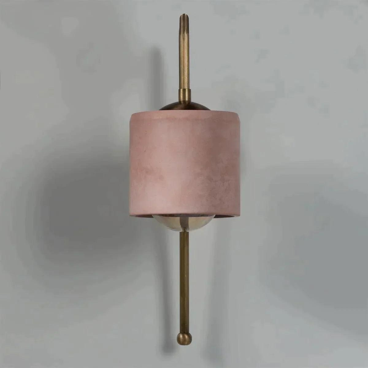 Somon - Bronz Metal Detay Silindir Duvar Aplik