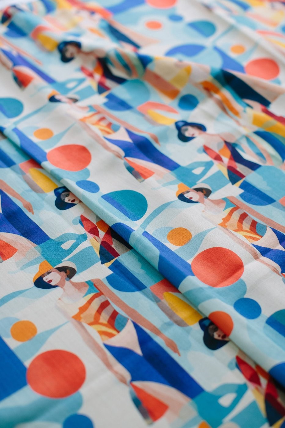 Sonia Bleu Keten Bandana & Pareo | Pure Paris