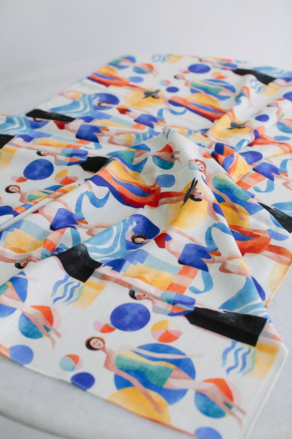 Sonia Creme Keten Bandana & Pareo | Pure Paris