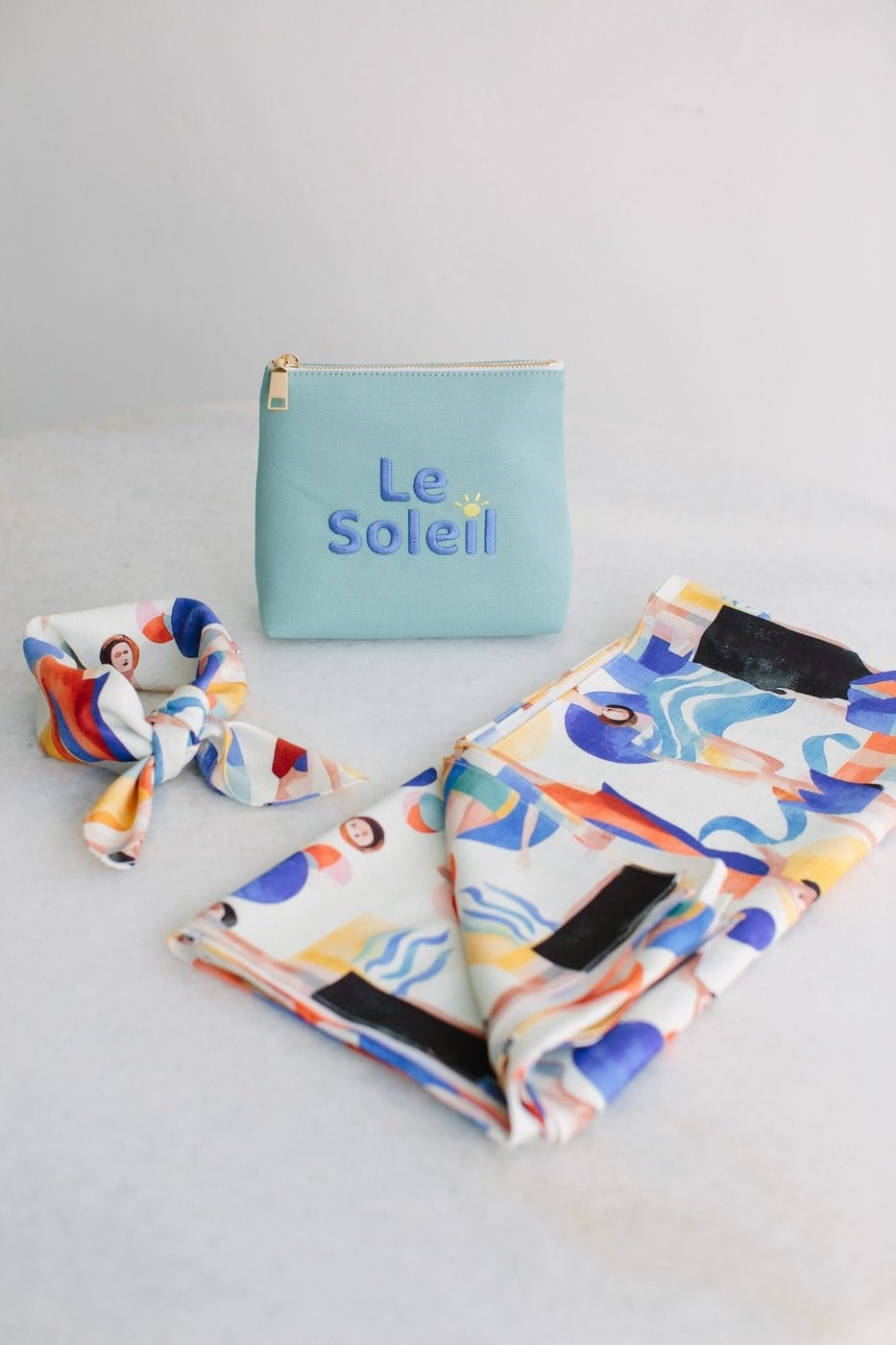Sonia Creme Keten Bandana & Pareo | Pure Paris