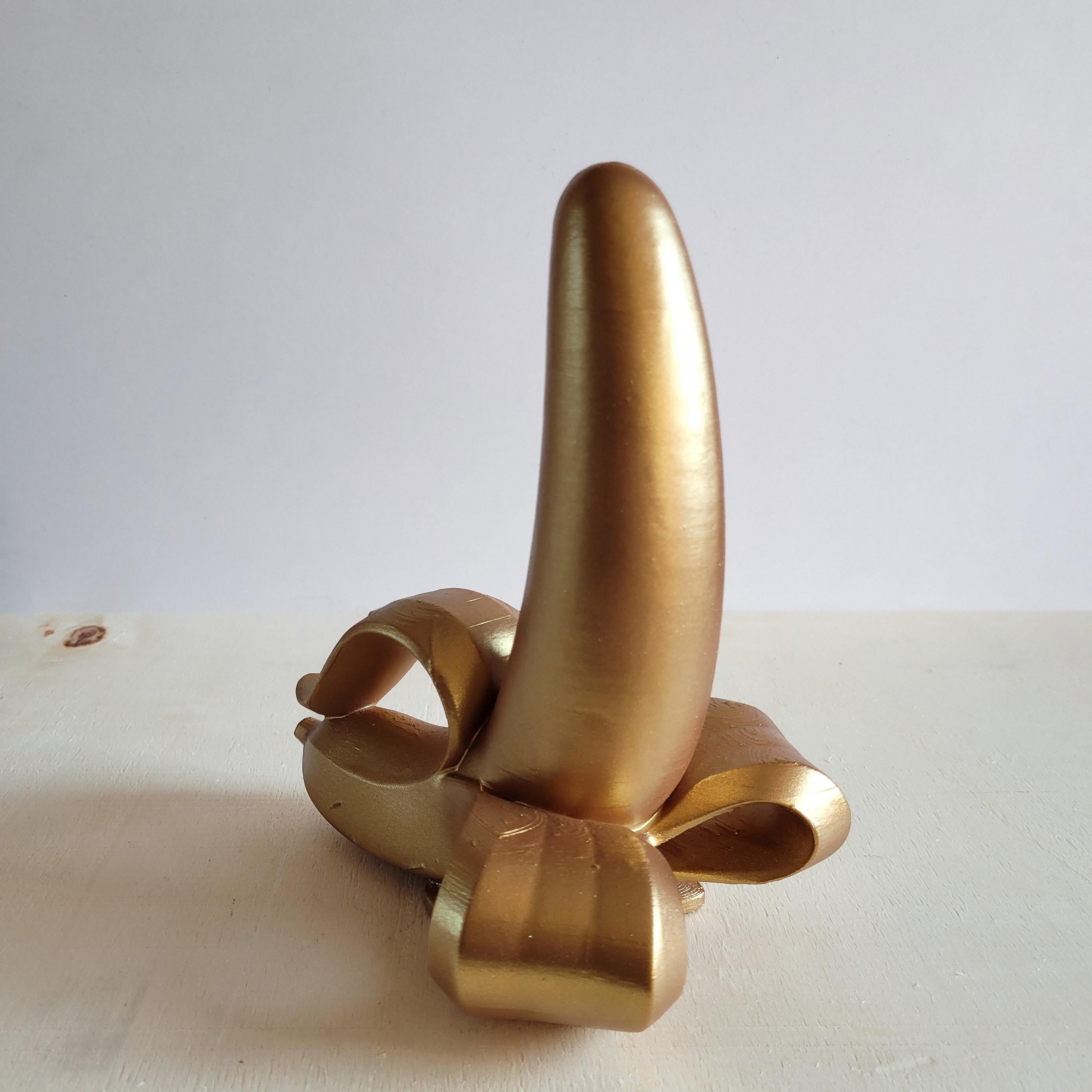 Soyulmuş Muz Heykel | Antik Gold