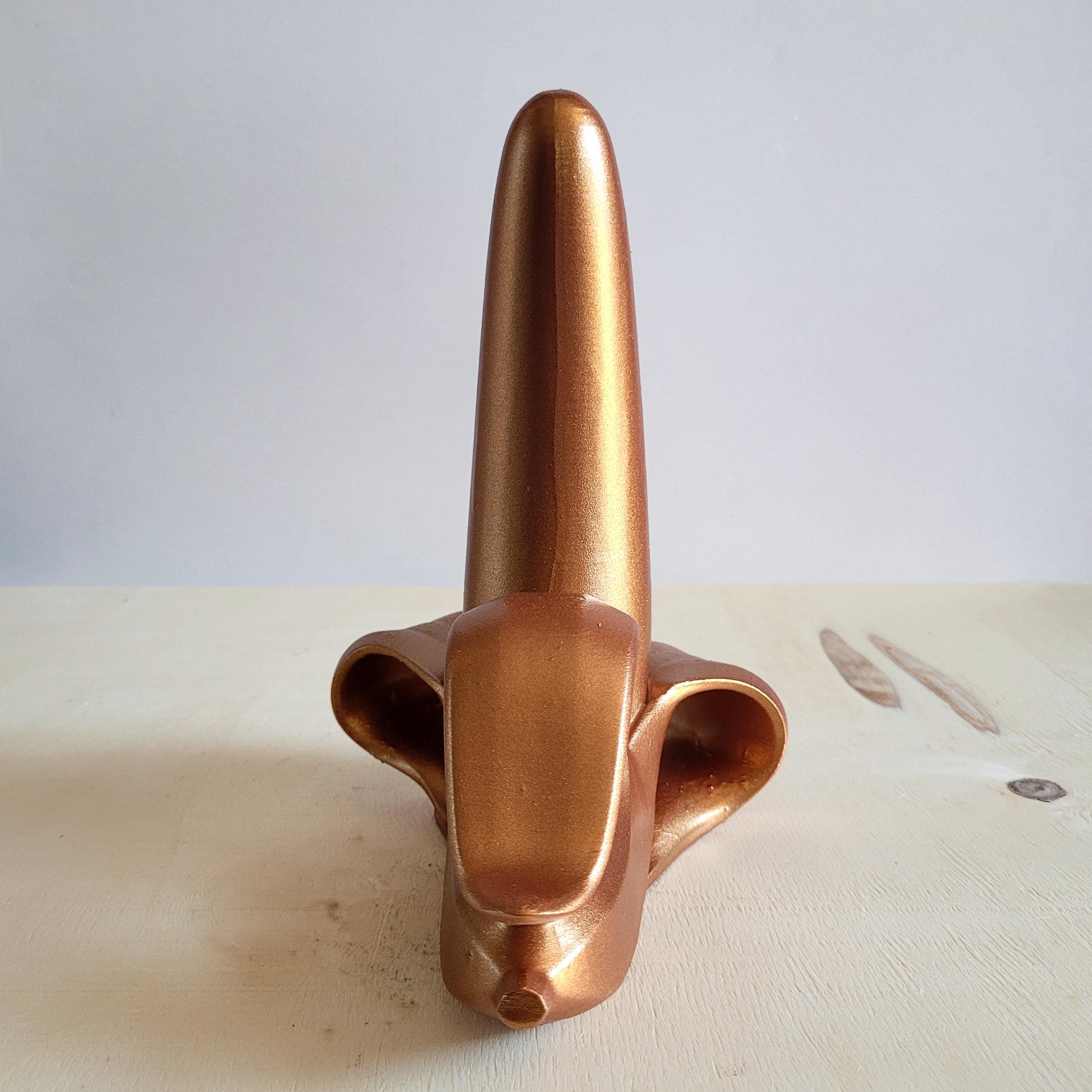 Soyulmuş Muz Heykel | Bronz