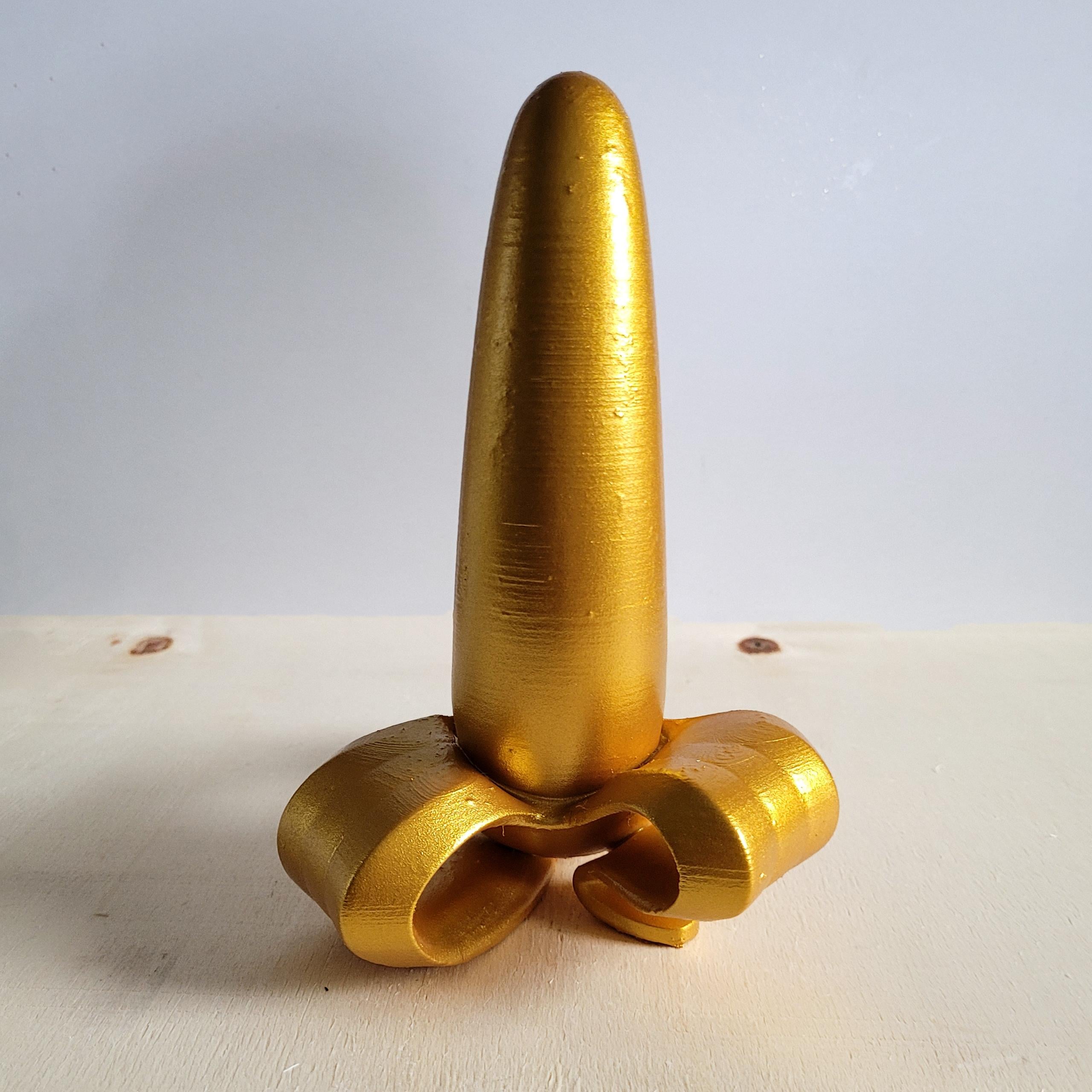 Soyulmuş Muz Heykel | Sarı Gold
