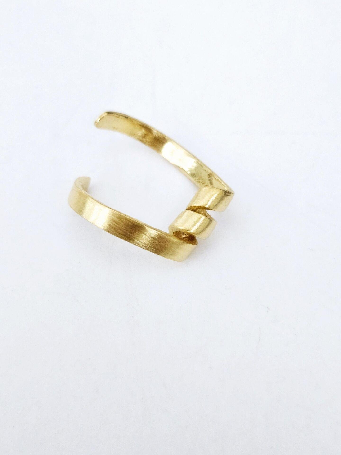 Spiral Ayarlanabilir Bronz Yüzük