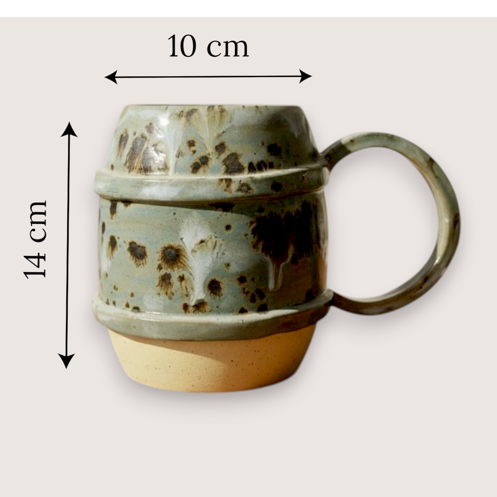 Stoneware Mavi Bira Bardağı