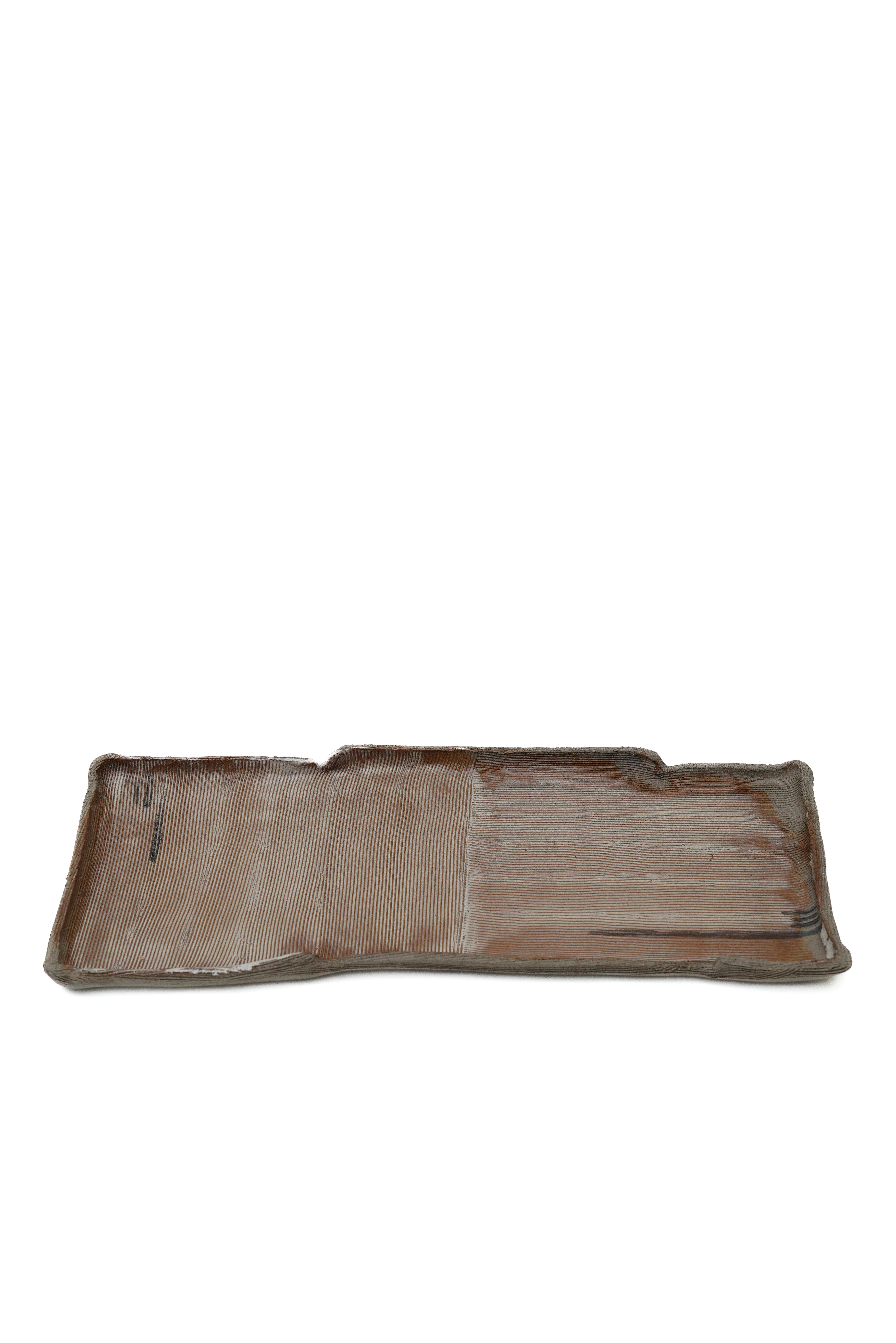 Stoneware Tırtıklı Servis ve Sunum Tabağı