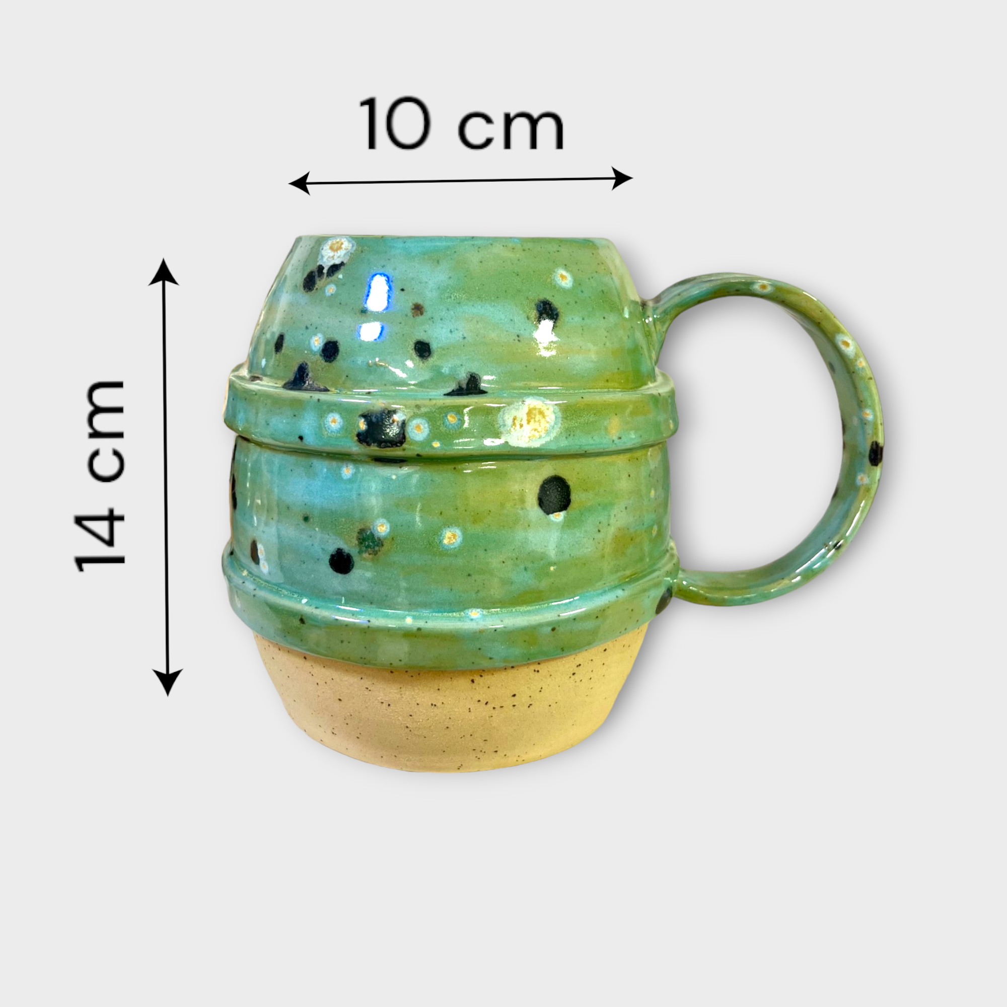 Stoneware Yeşil Bira Bardağı