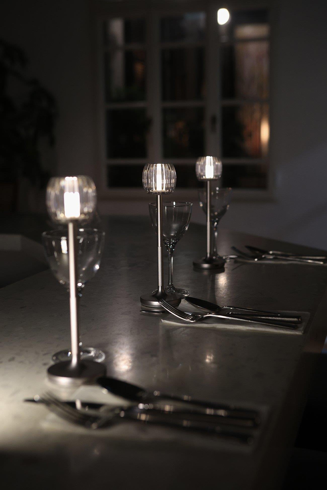 Stylistic Hari Waves Bistro Lamba Gümüş Beyaz