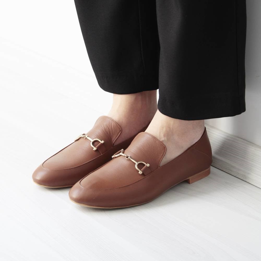 Taba Kadın Deri Loafer