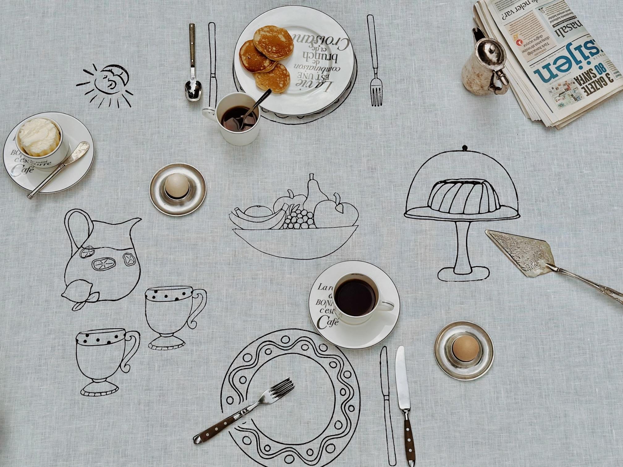 TABLE SETTİNG BRUNCH MASA ÖRTÜSÜ