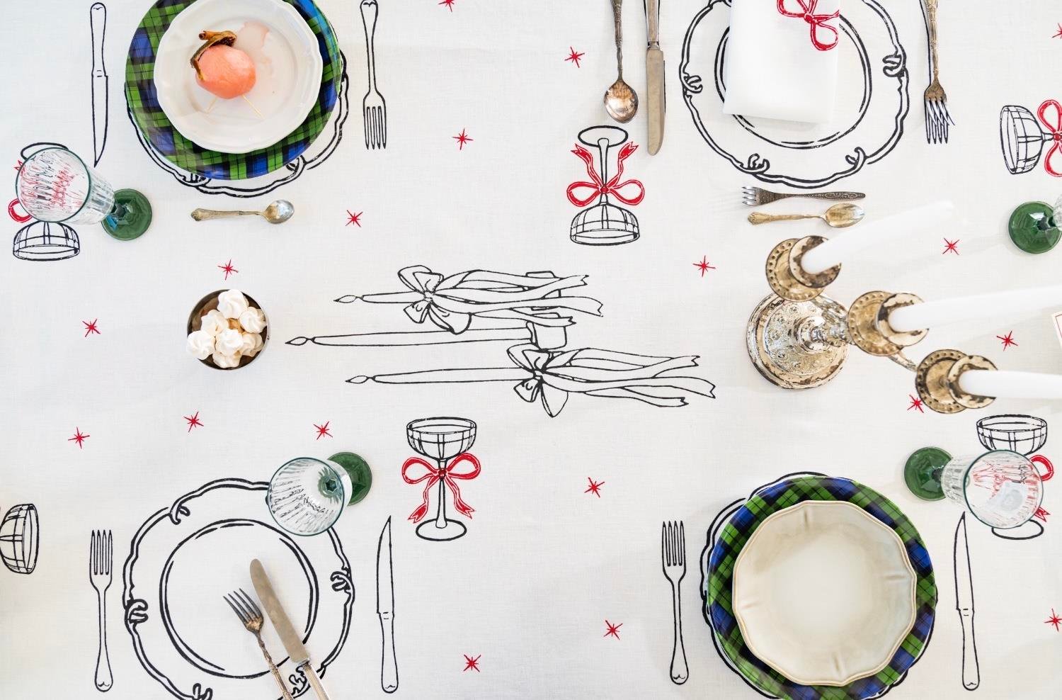 TABLE SETTİNG CHRİSTMAS MASA ÖRTÜSÜ