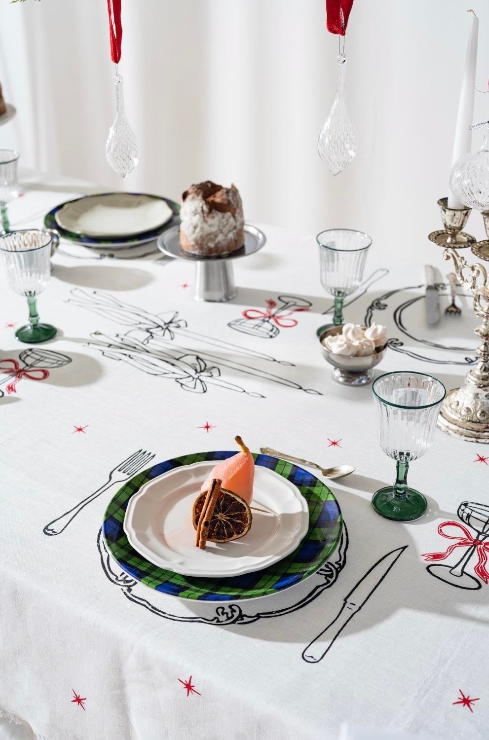 TABLE SETTİNG CHRİSTMAS MASA ÖRTÜSÜ
