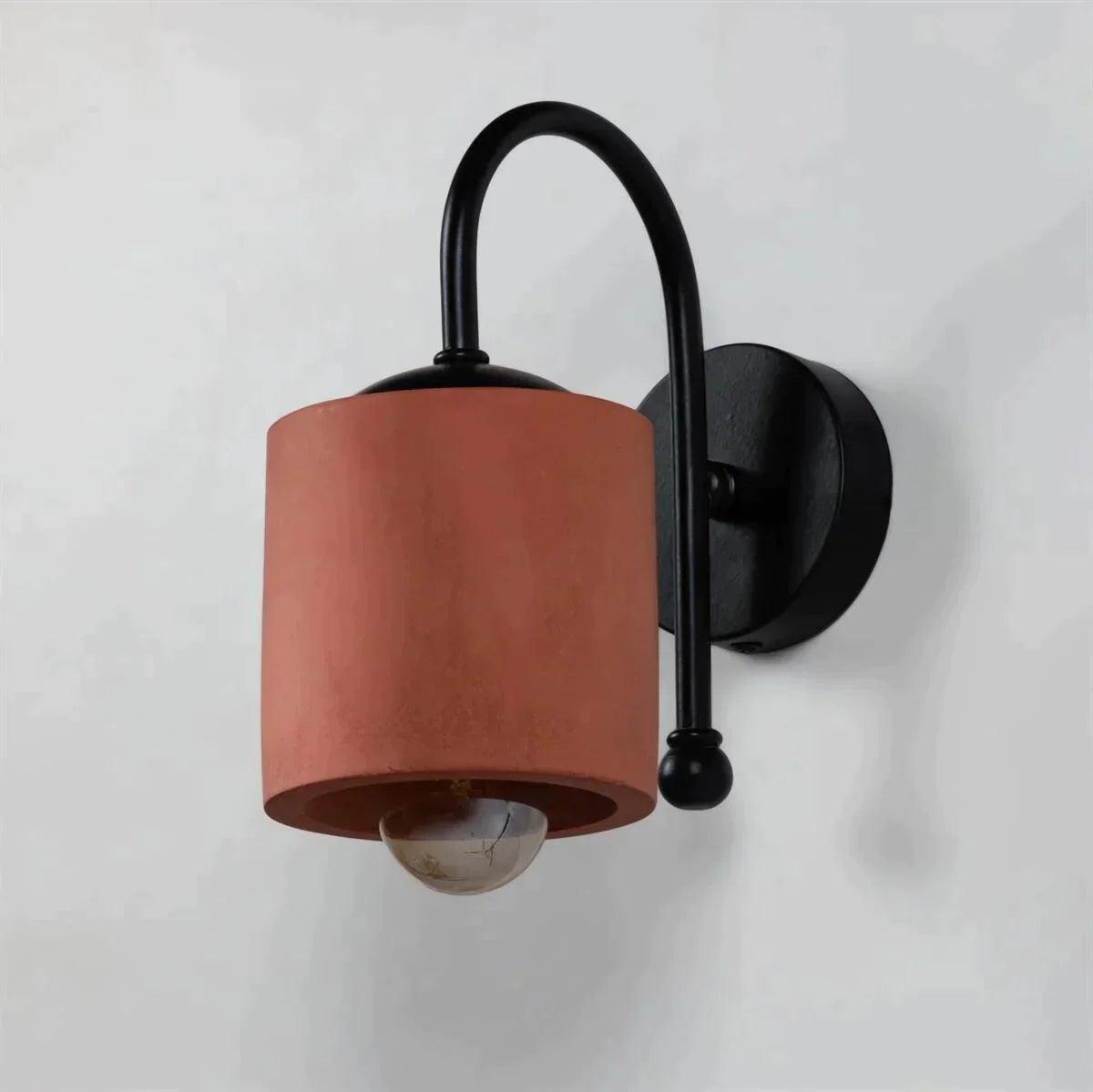 Terracotta Silindir Duvar Aplik