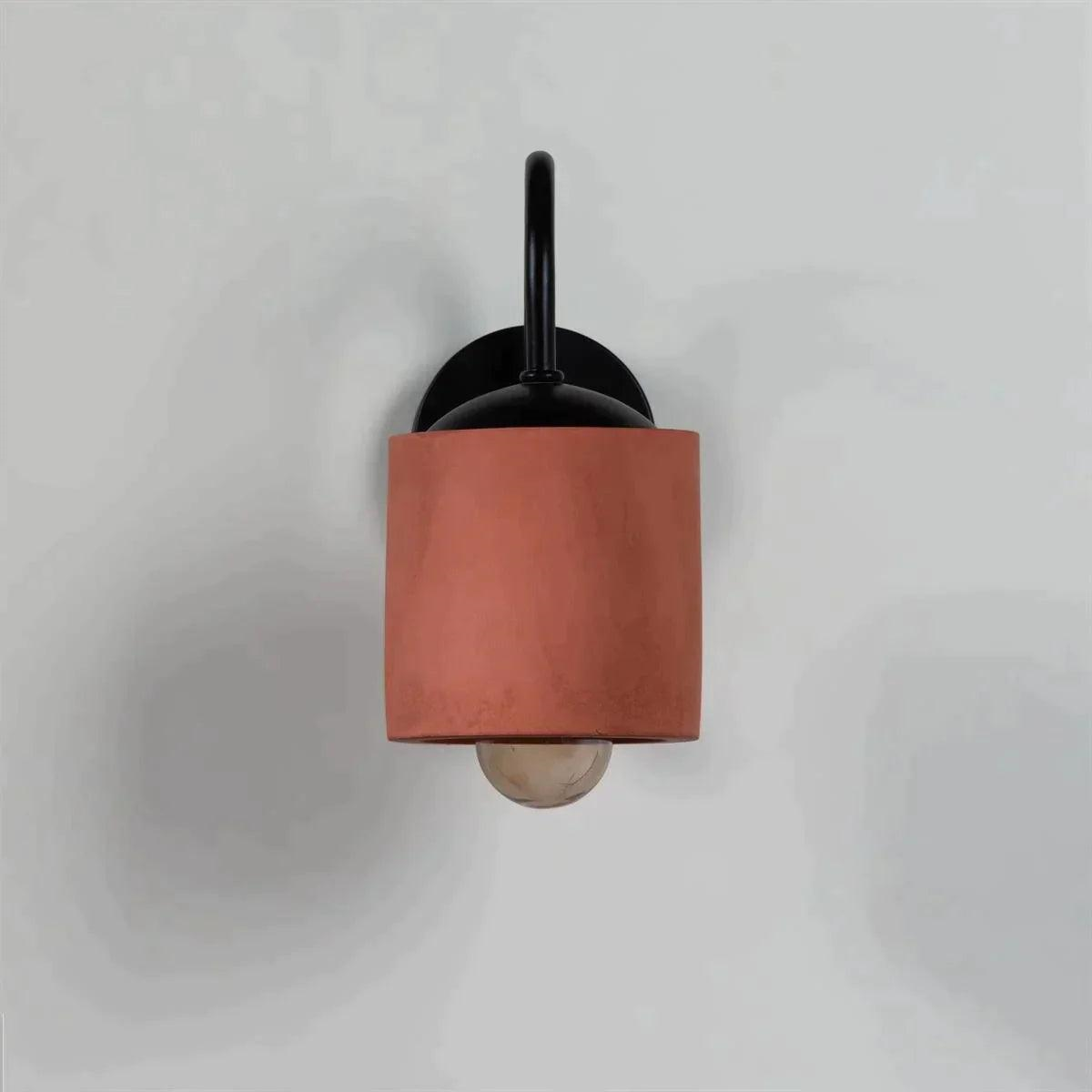 Terracotta Silindir Duvar Aplik