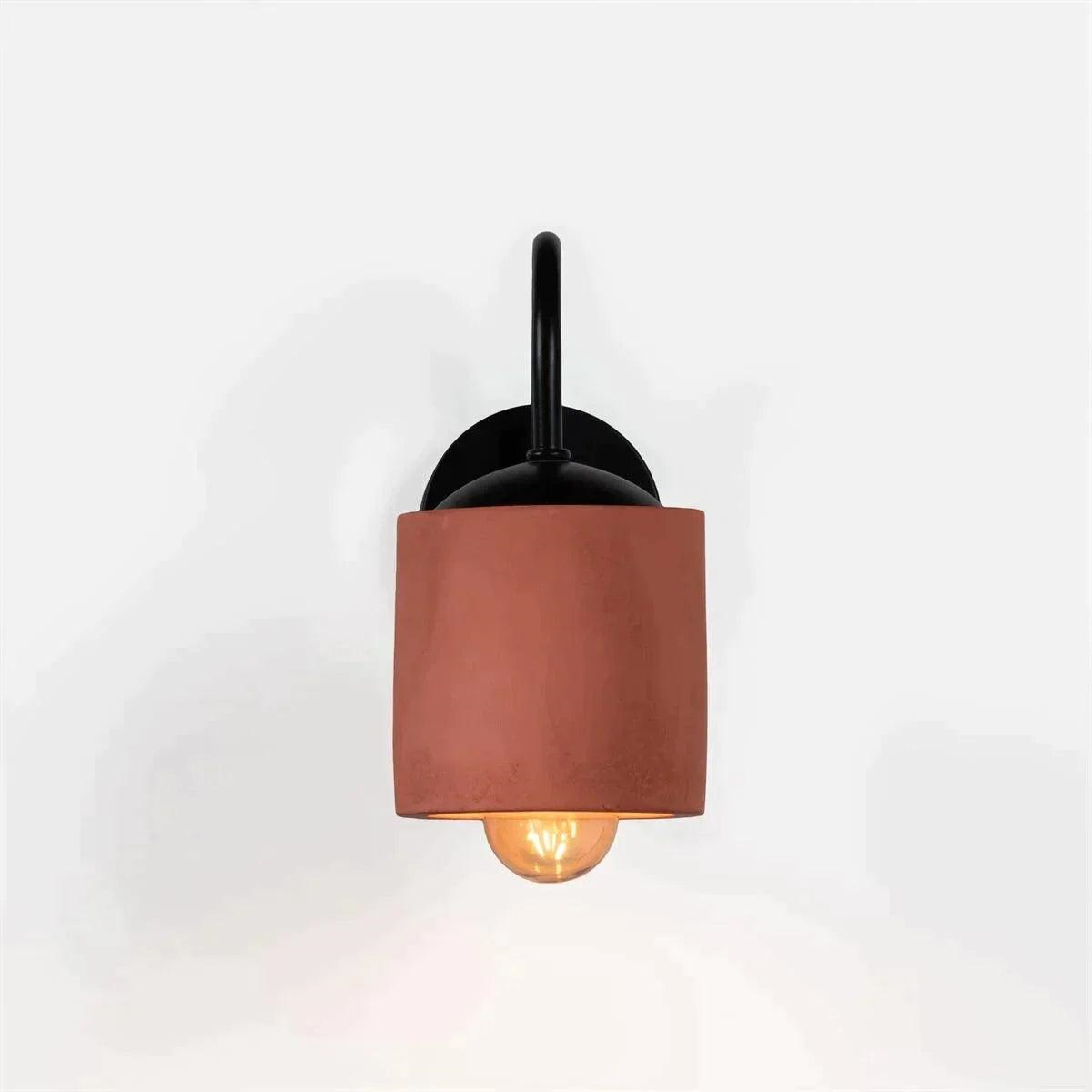 Terracotta Silindir Duvar Aplik