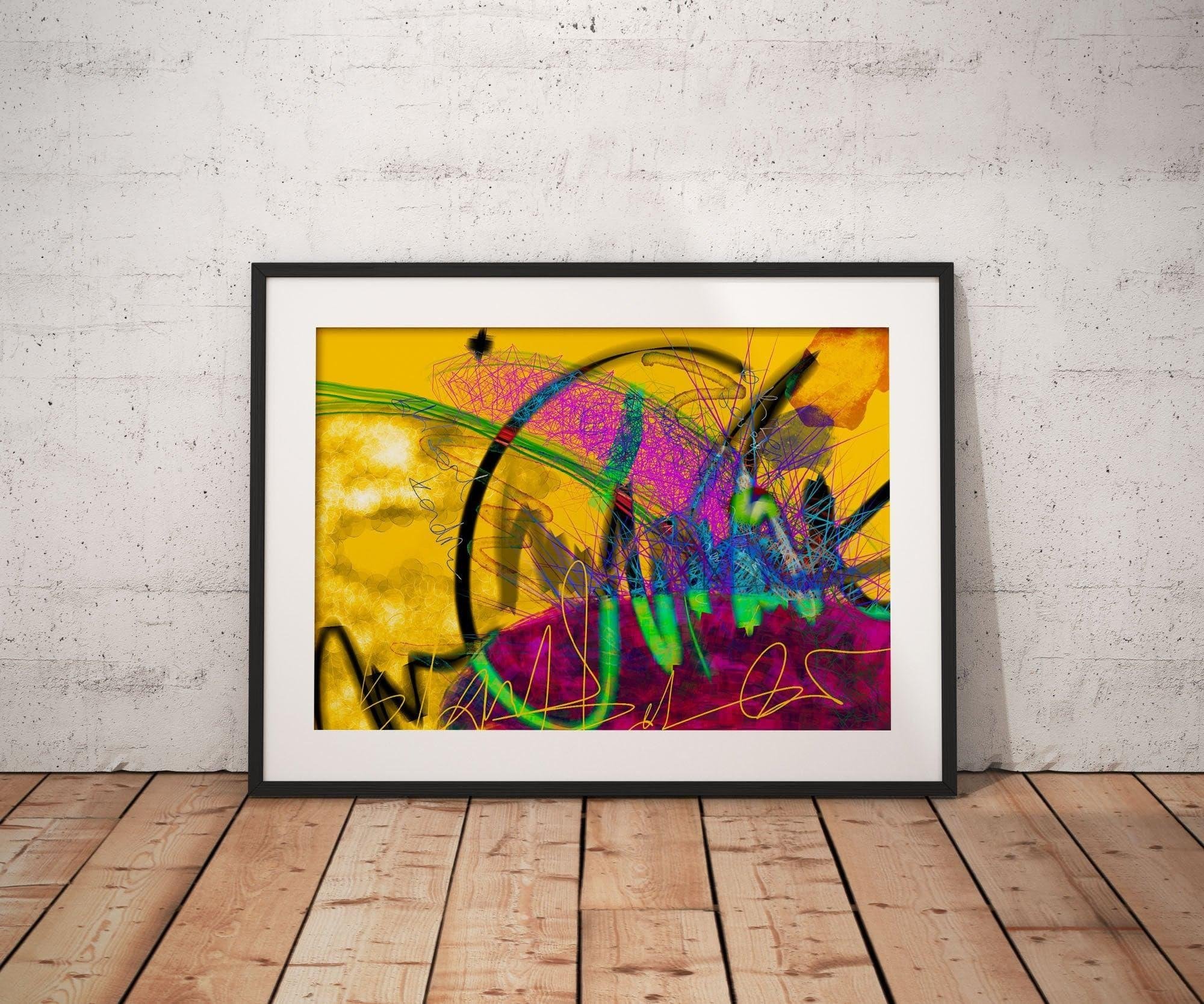 Testing 3 - Abstract Collection - Baskı