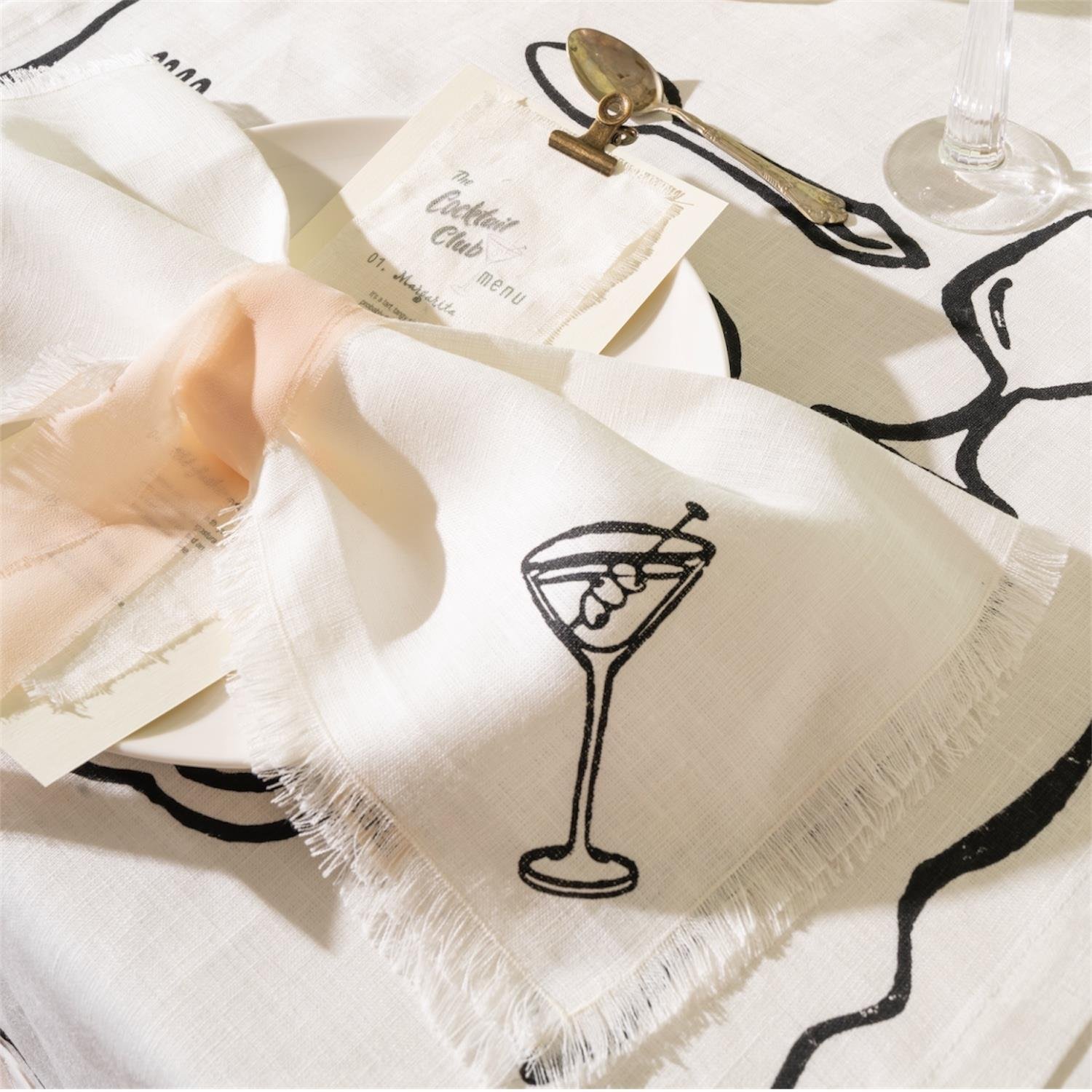 The Cocktail Club 2'Li Peçete Takımı