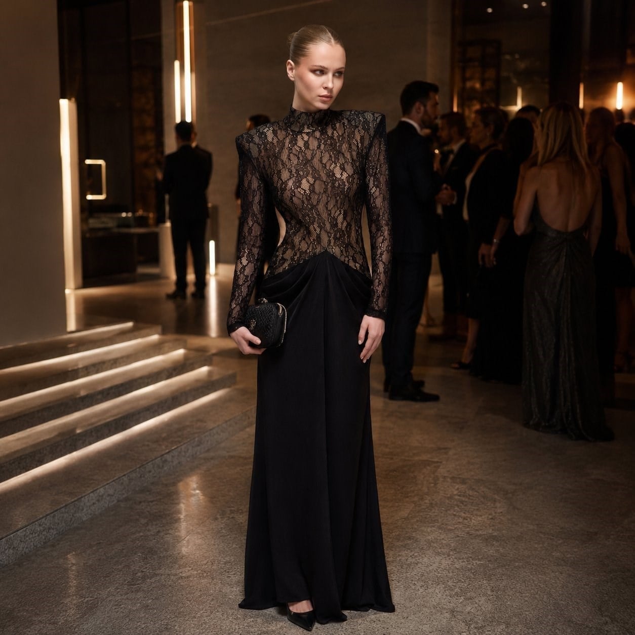 Tove Cut-out Detailed & Draped Maxi Dress