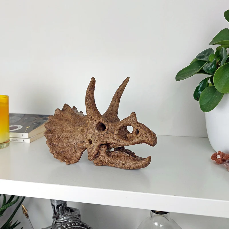 Triceratops Mini Seramik Heykel