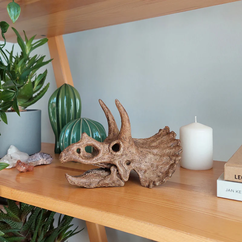 Triceratops Mini Seramik Heykel
