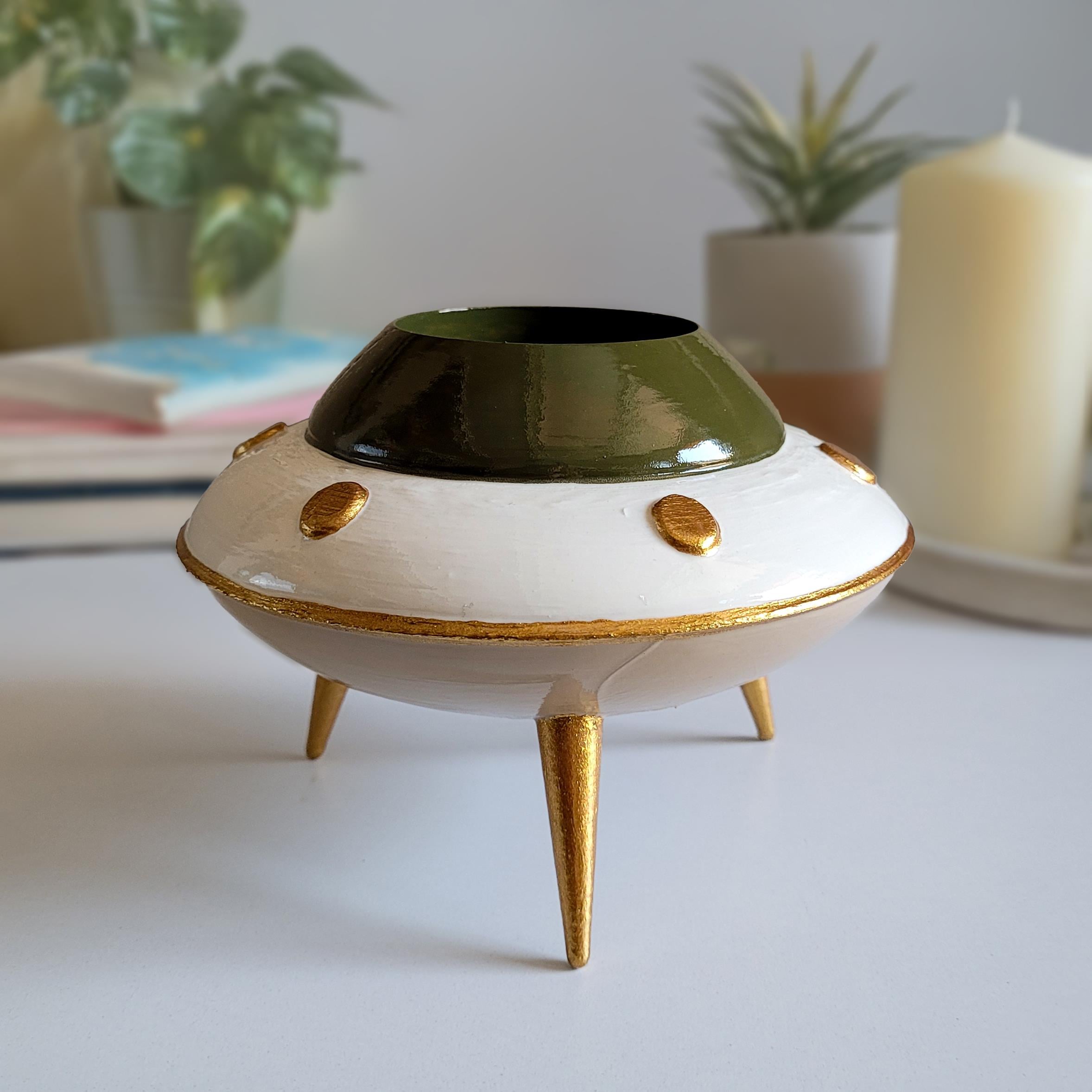 UFO Mini Saksı | Bej