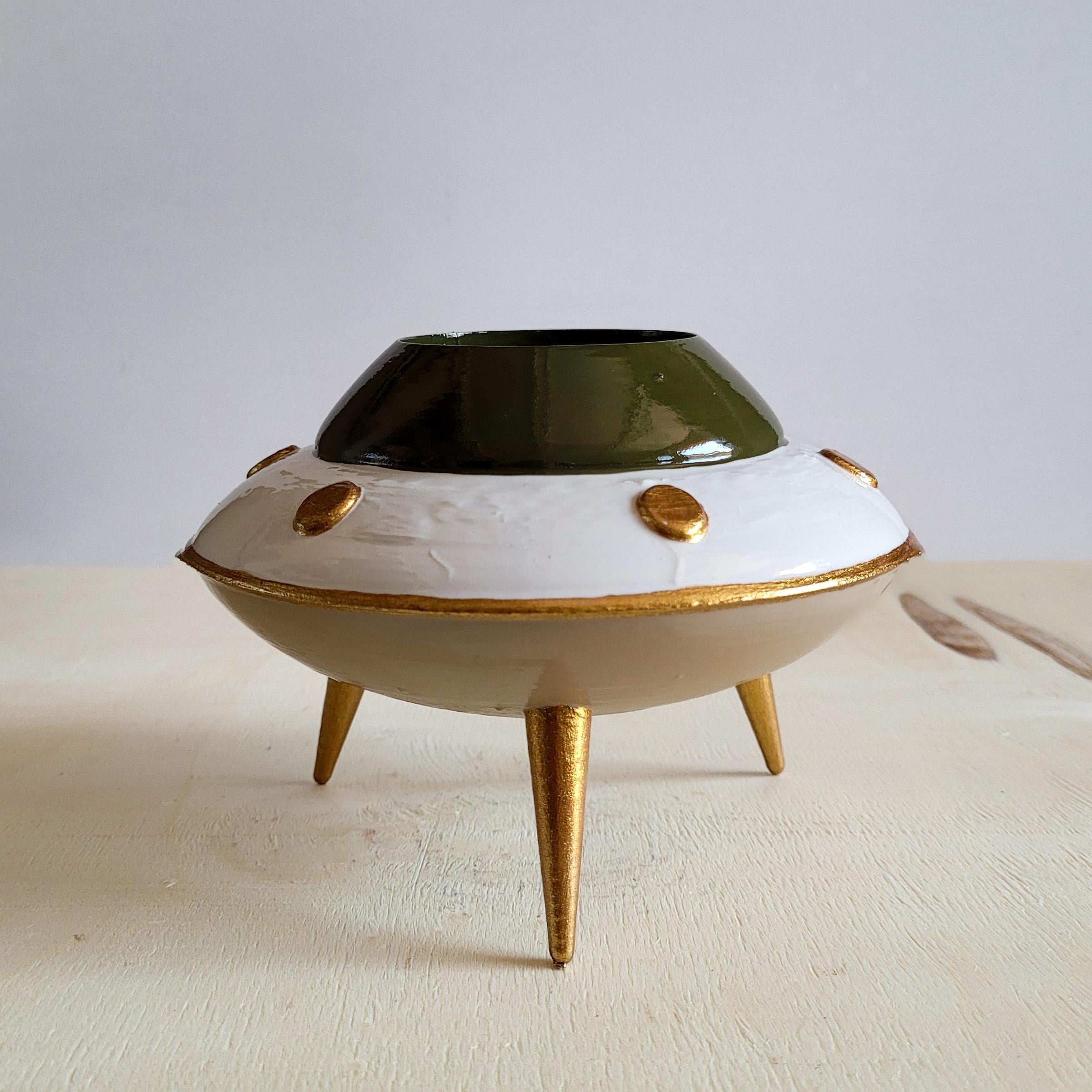 UFO Mini Saksı | Bej
