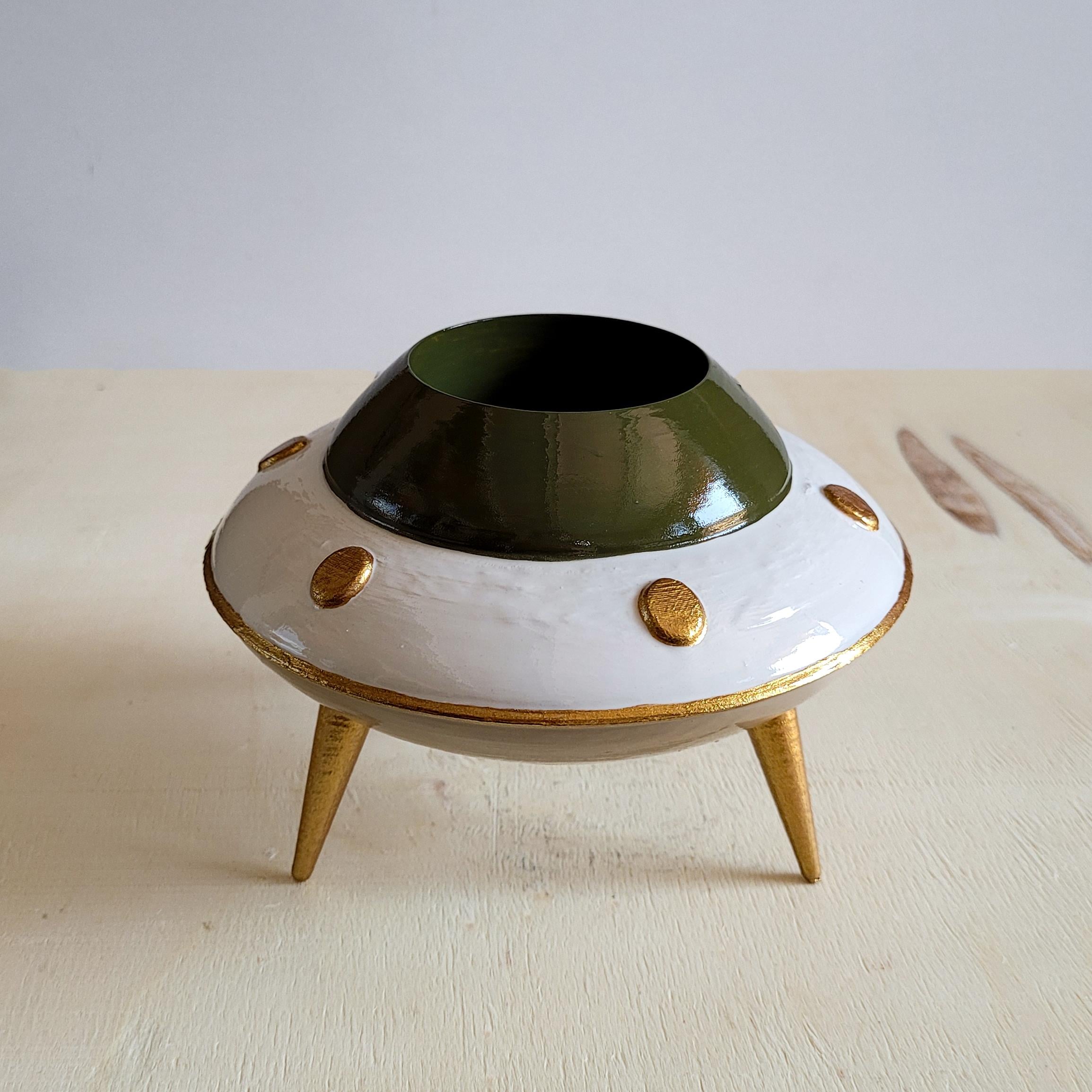 UFO Mini Saksı | Bej