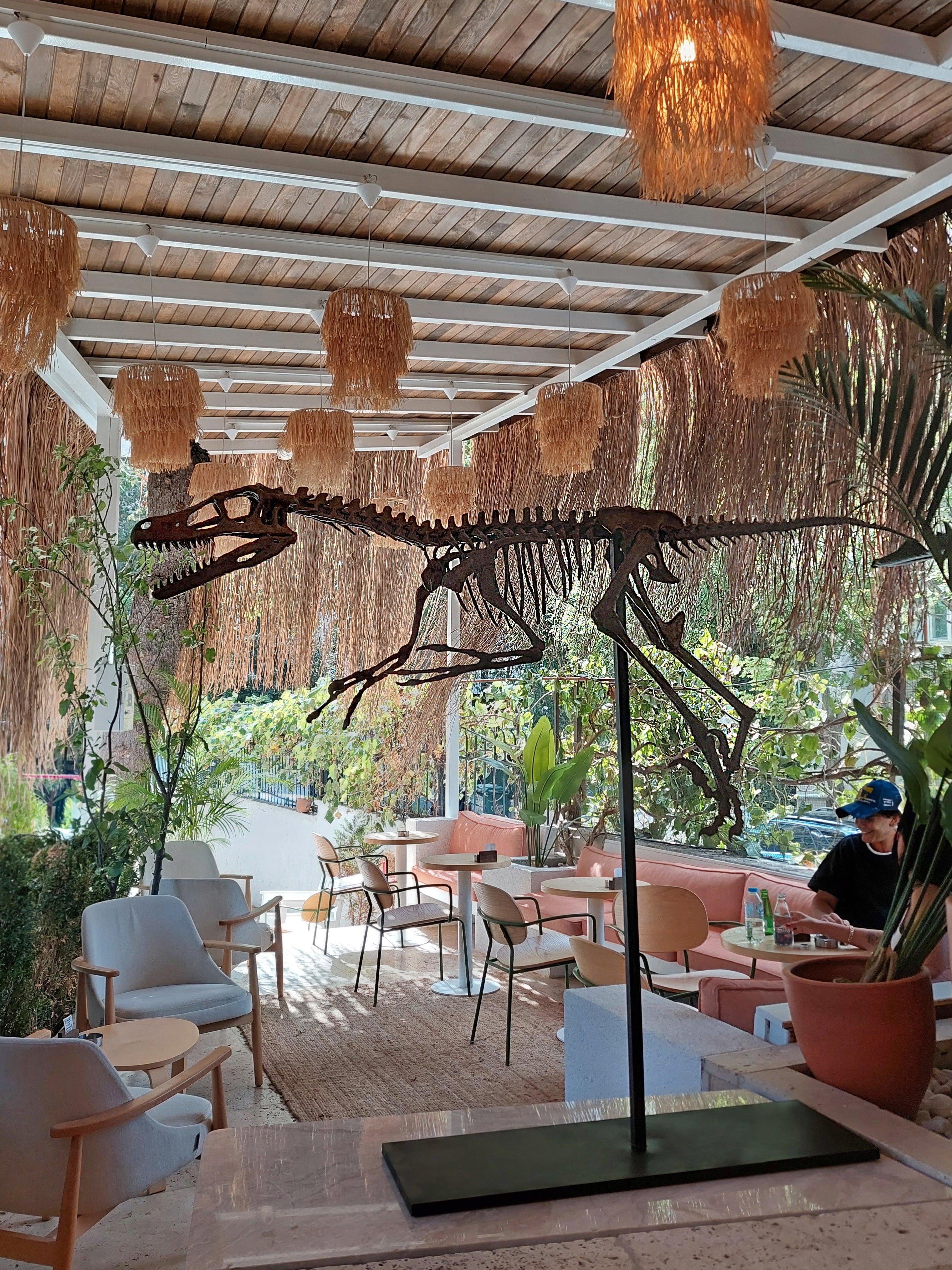 Velociraptor - Tam İskelet Heykeli