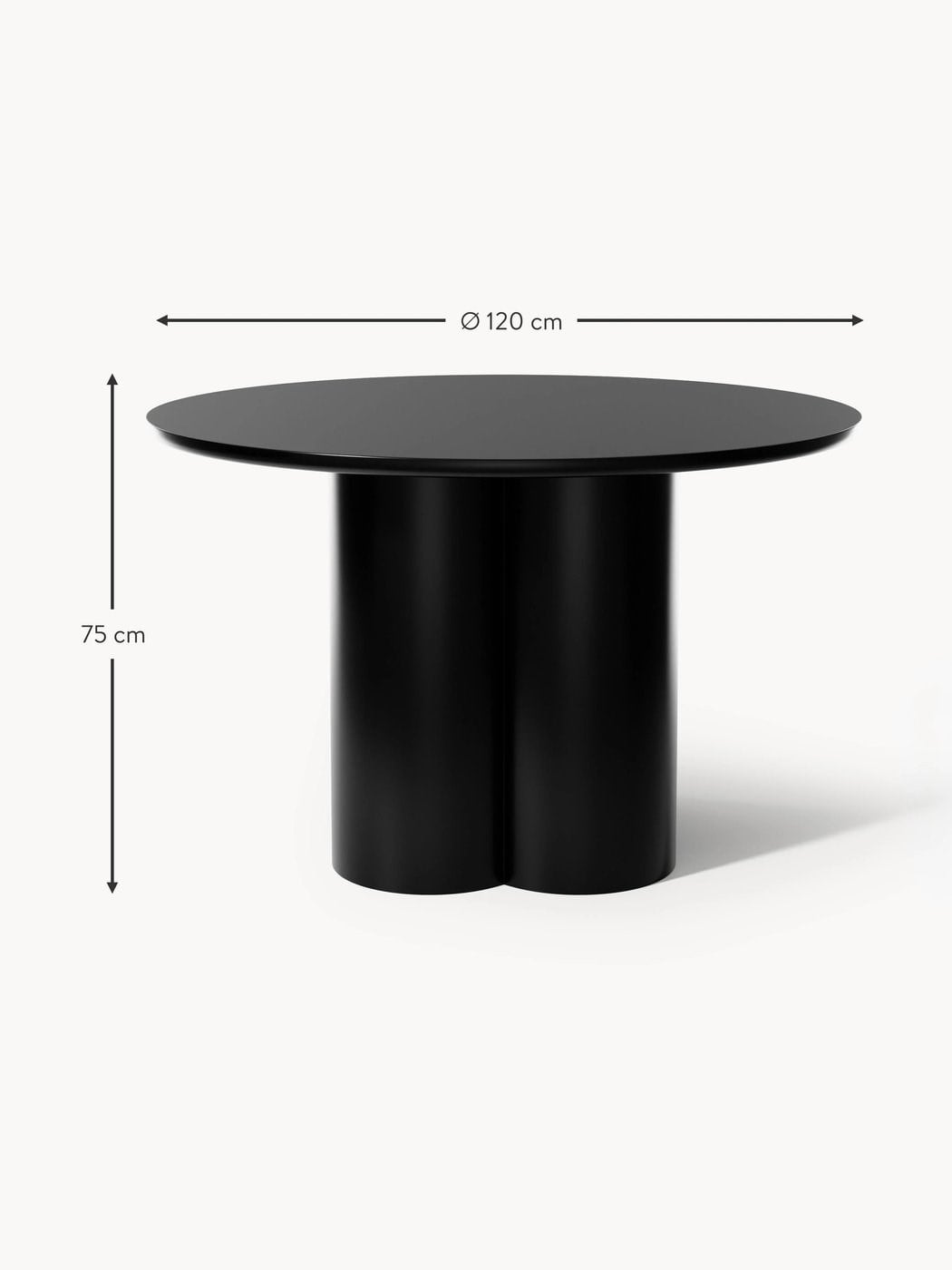 Velotti Keva Yuvarlak Yemek Masası 120 cm