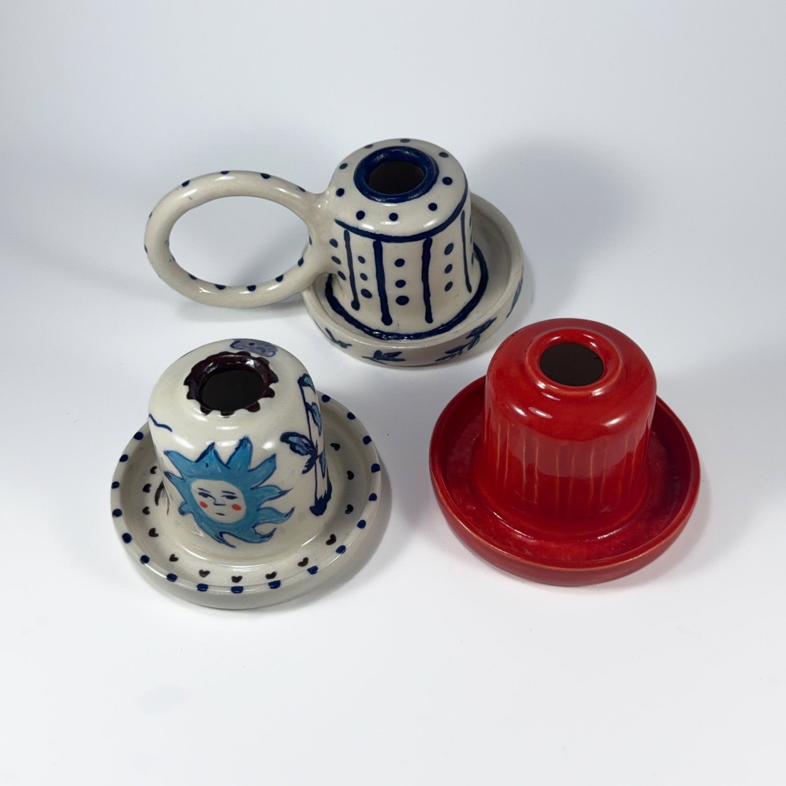 Velvet Stoneware Seramik Şamdan