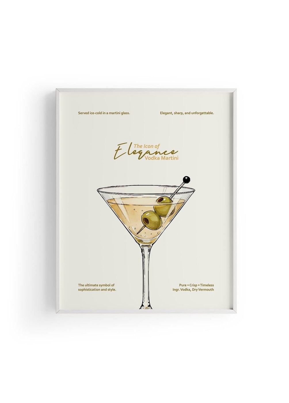 Vodka Martini Kokteyl Posteri