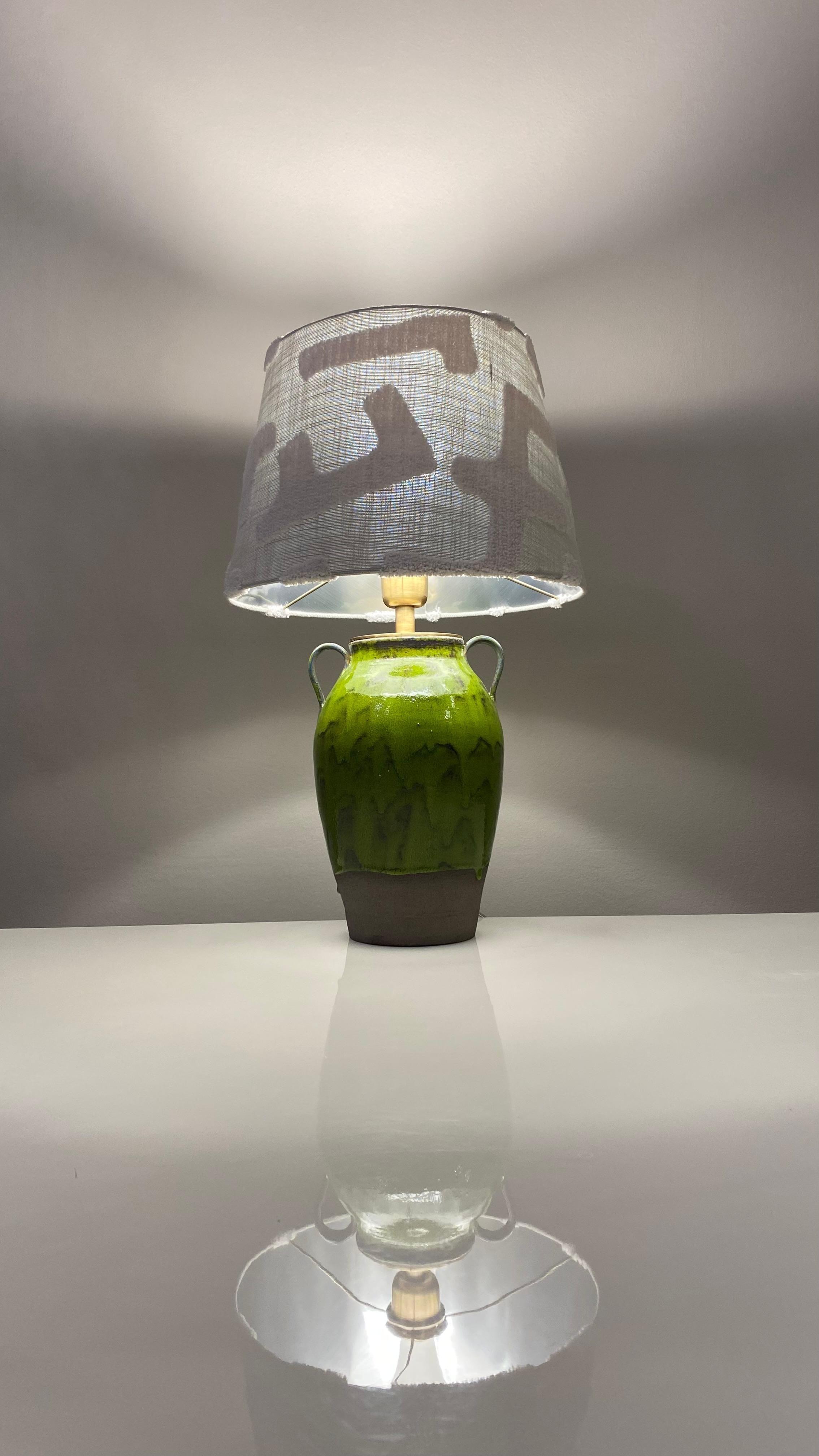 Yeşil Evenez Küp Abajur