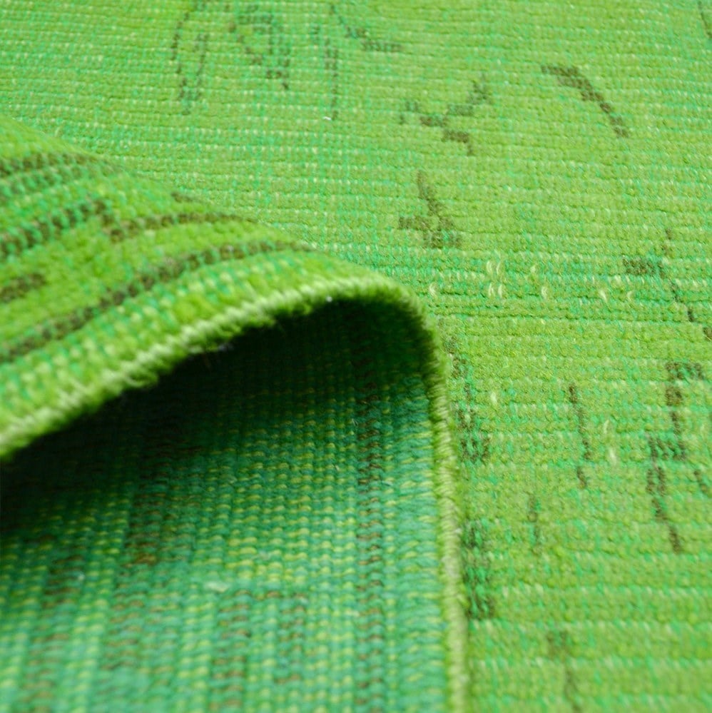 Yeşil Renk Vintage Isparta Halısı 150x230 cm