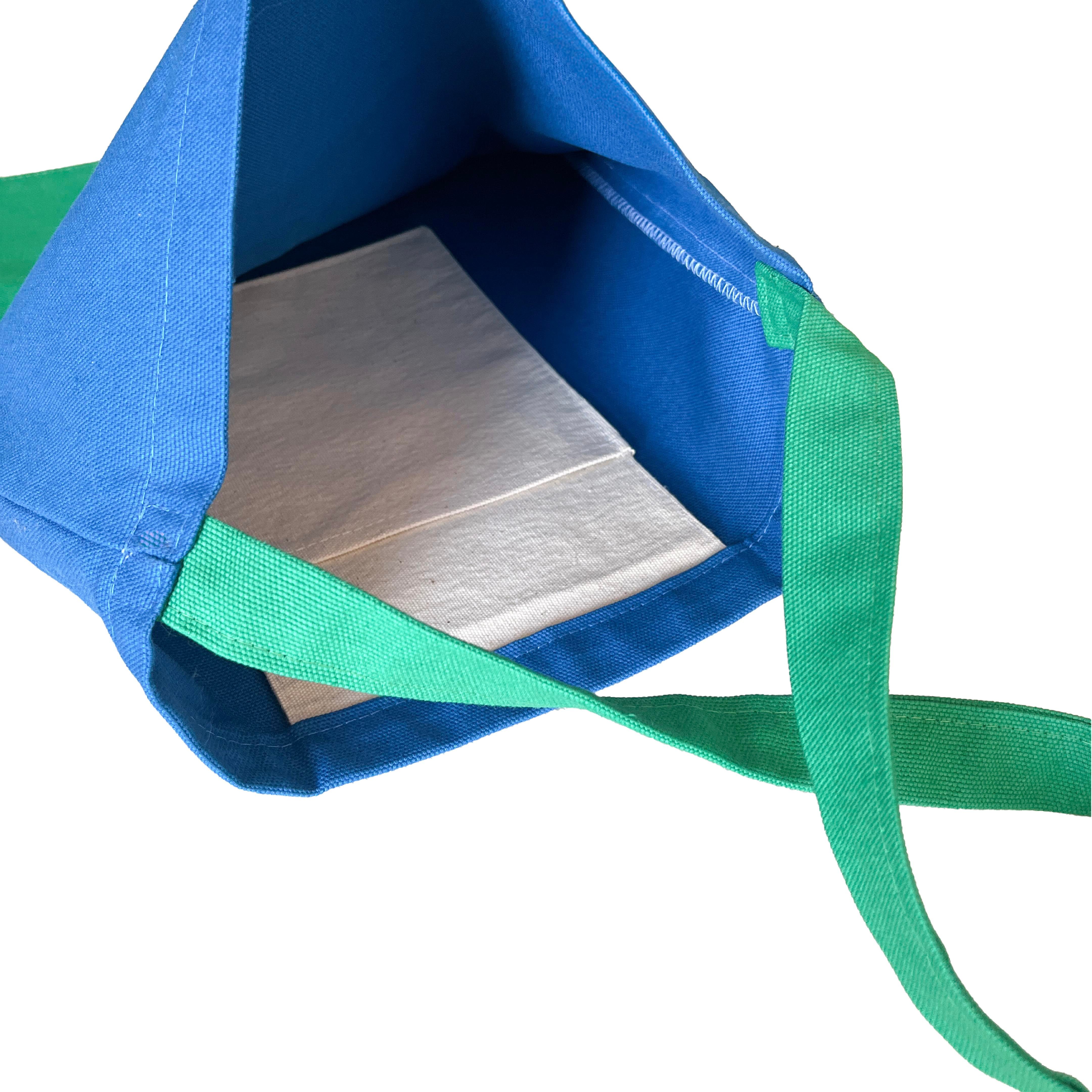 Yeşil/Mavi Totebag