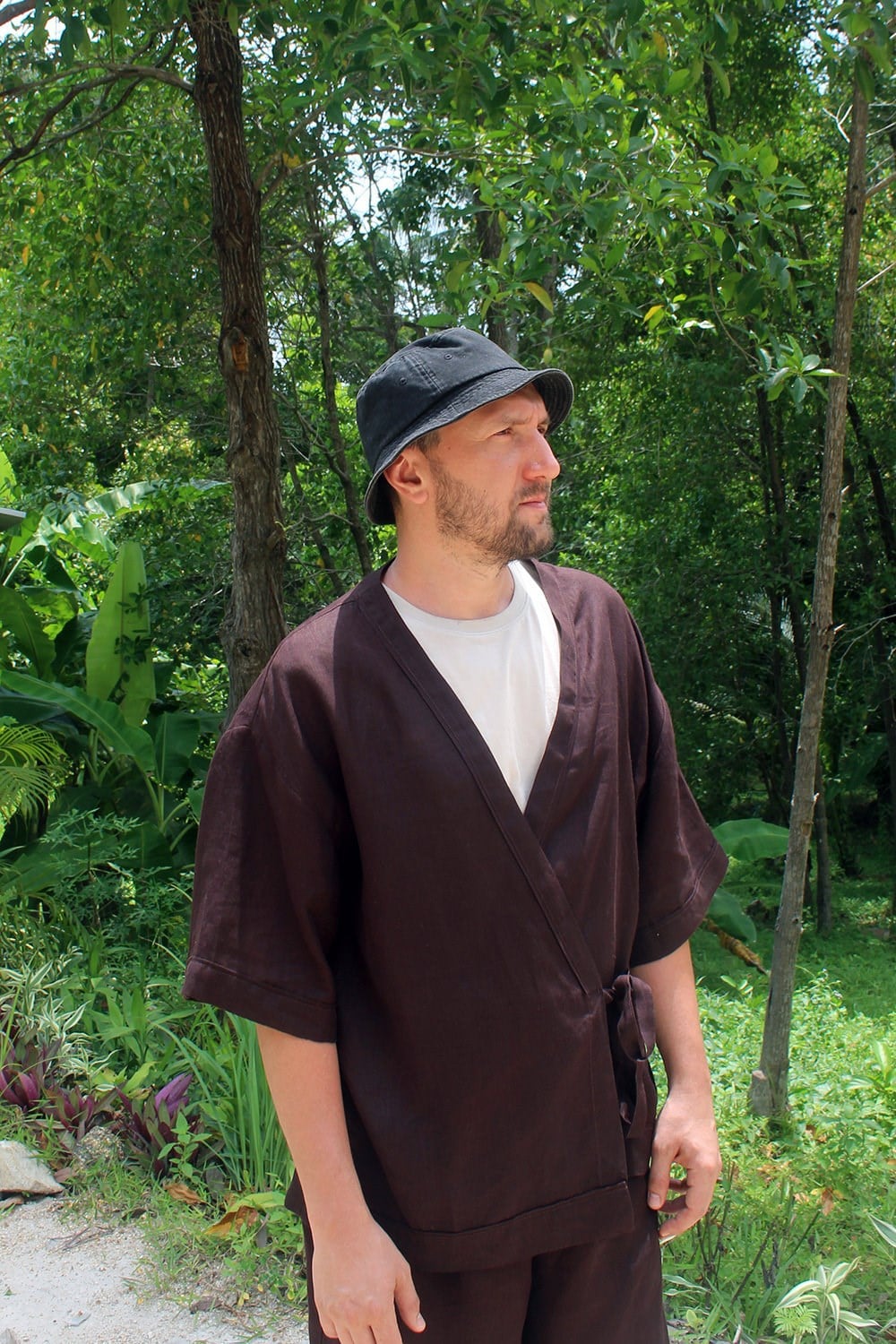 Yuan Brown Kimono