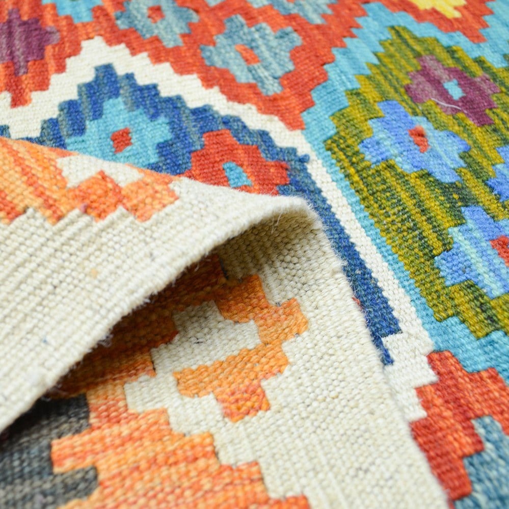 Yünden El Dokuma Afgan Kilim 150x200 cm