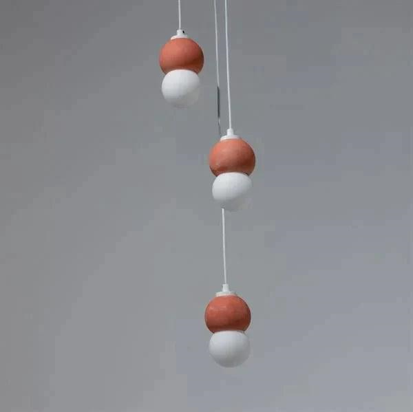 Yuvarlak Terracotta Birleşik Tesisatlı Tavan Aydınlatma