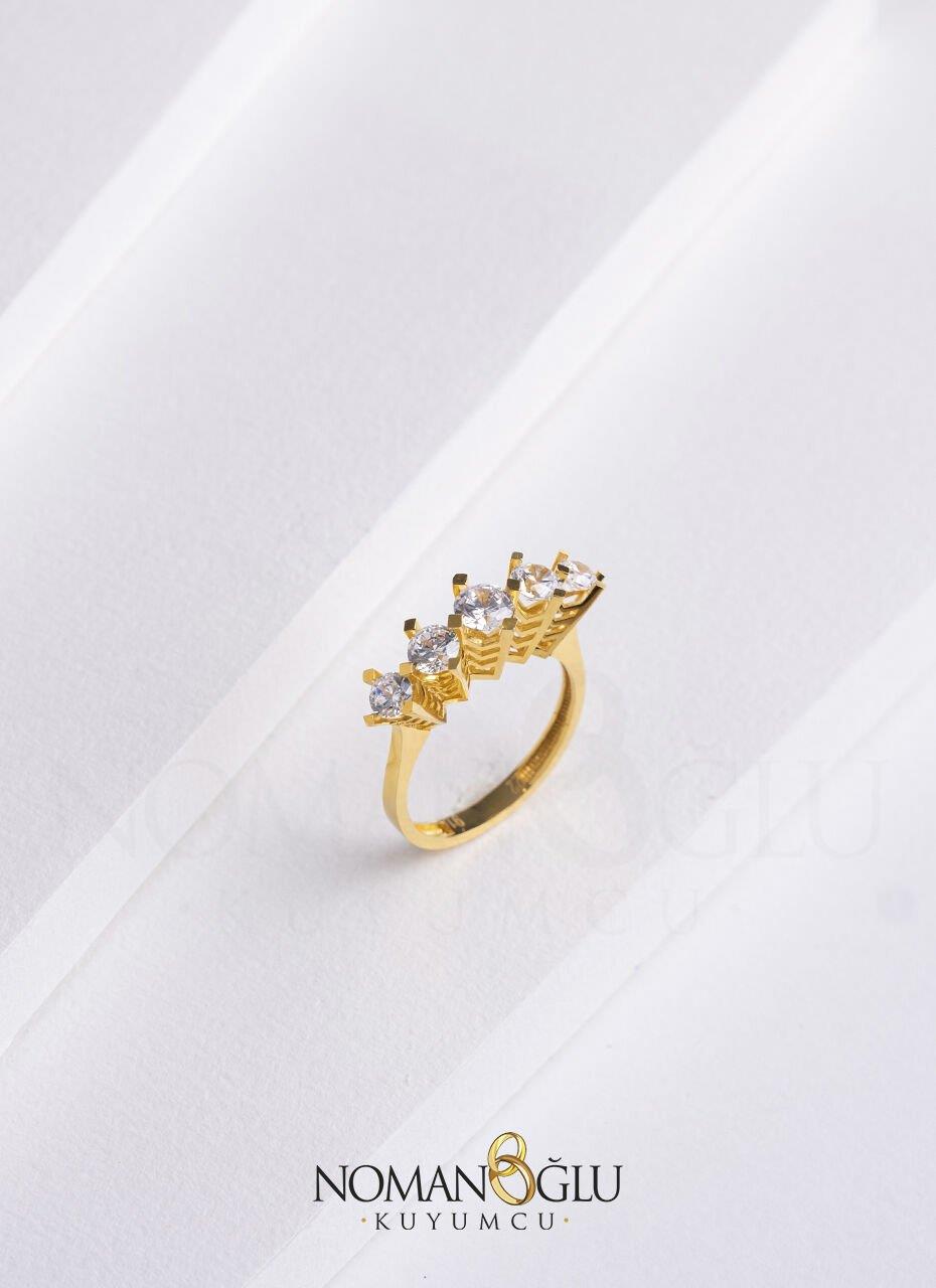 22 Ayar Beştaş Yüzük